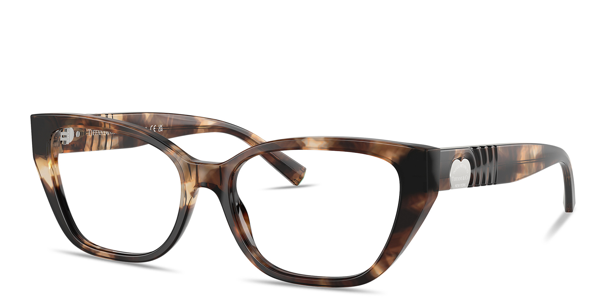 Shop TIFFANY Return to Tiffany® Cat-Eye Eyeglasses in Brown online.