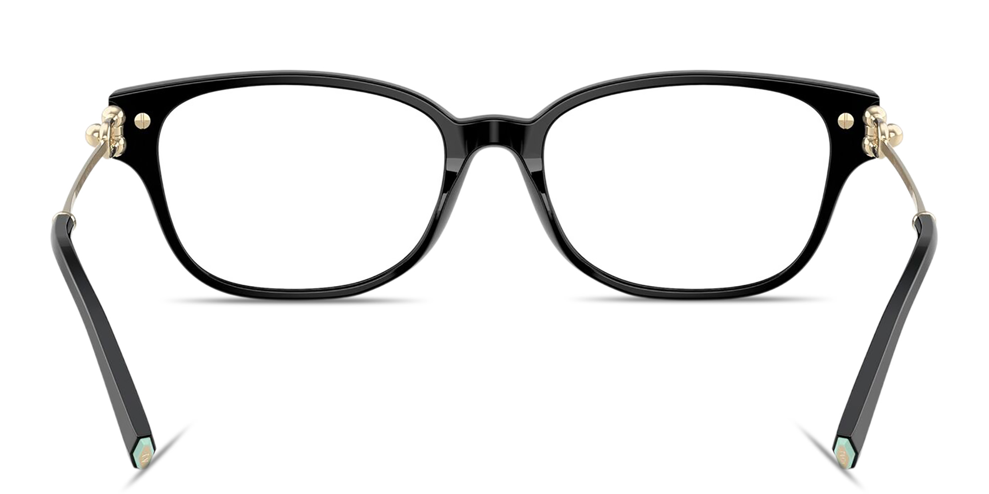 Shop TIFFANY Tiffany HardWear Pillow Eyeglasses in Black online.