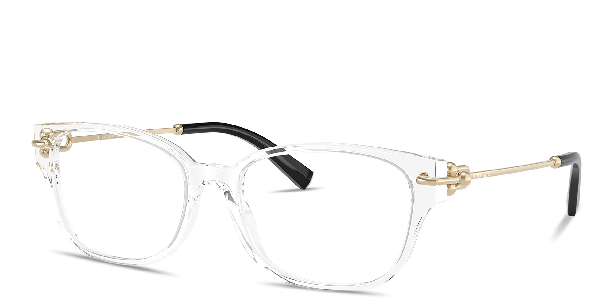 Shop TIFFANY Tiffany HardWear Pillow Eyeglasses in Clear online.