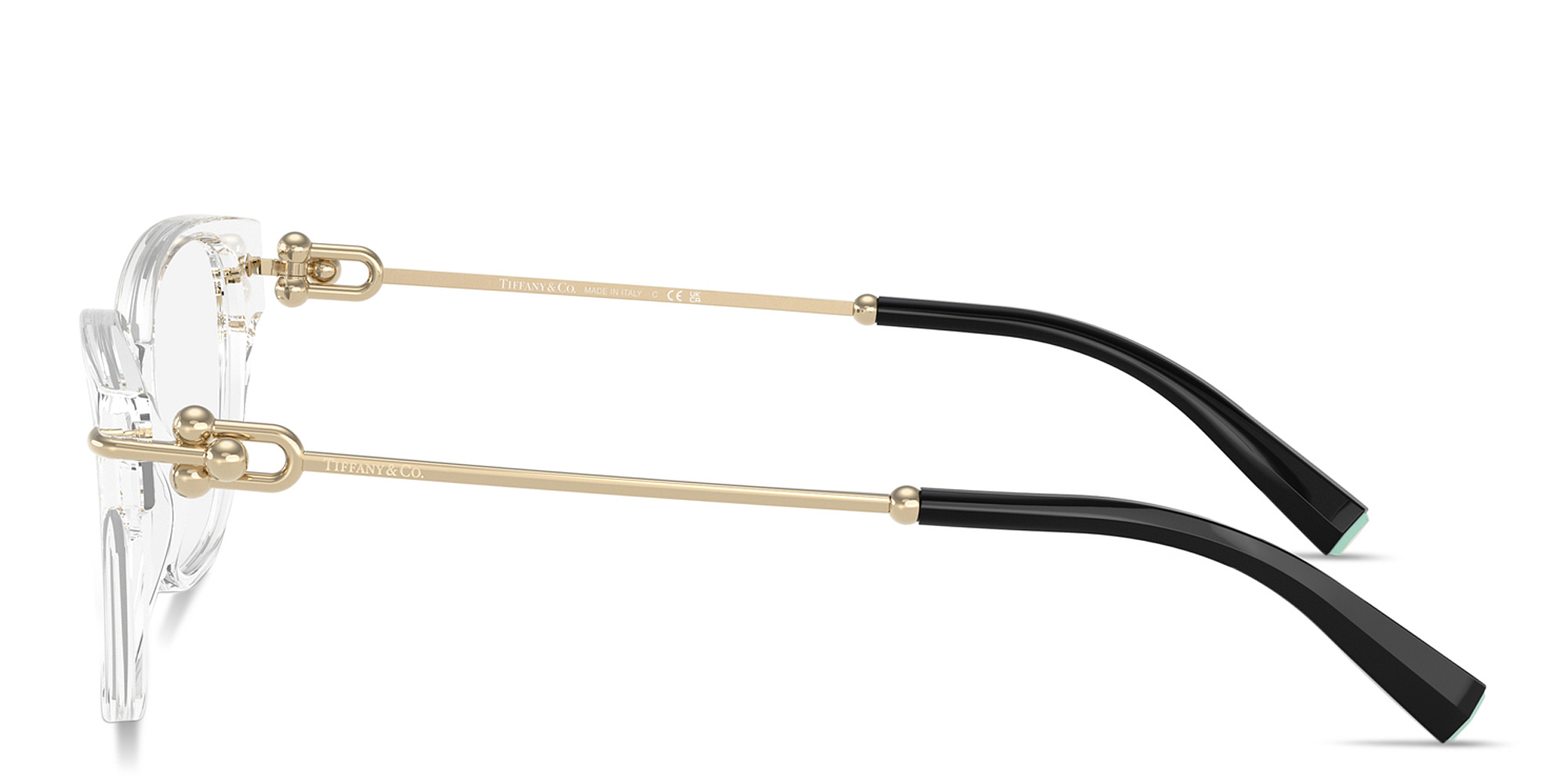 Shop TIFFANY Tiffany HardWear Pillow Eyeglasses in Clear online.