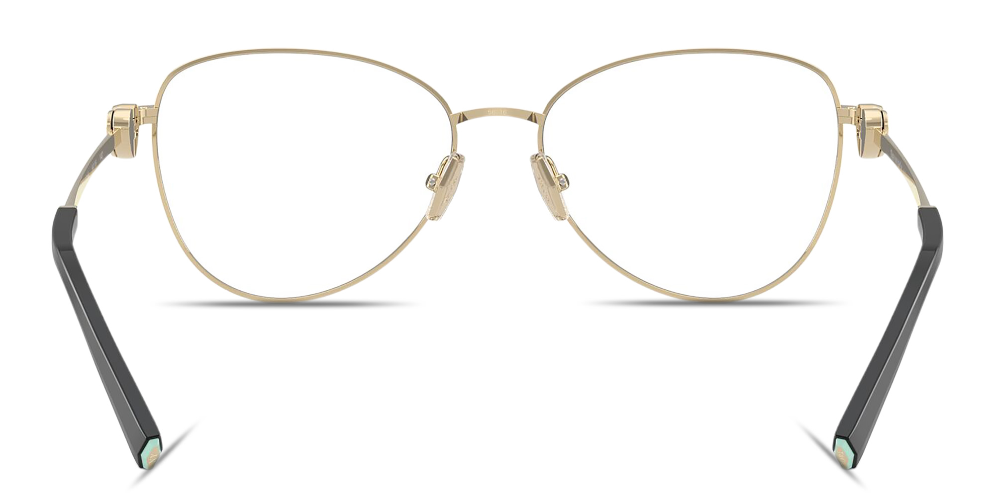 Shop TIFFANY Return To Tiffany Pilot Eyeglasses in Black online.