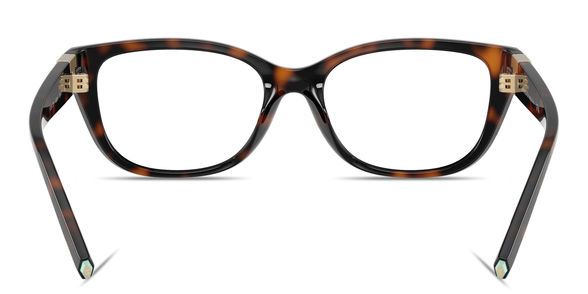 Shop TIFFANY Tiffany T Pillow Eyeglasses in Havana online.