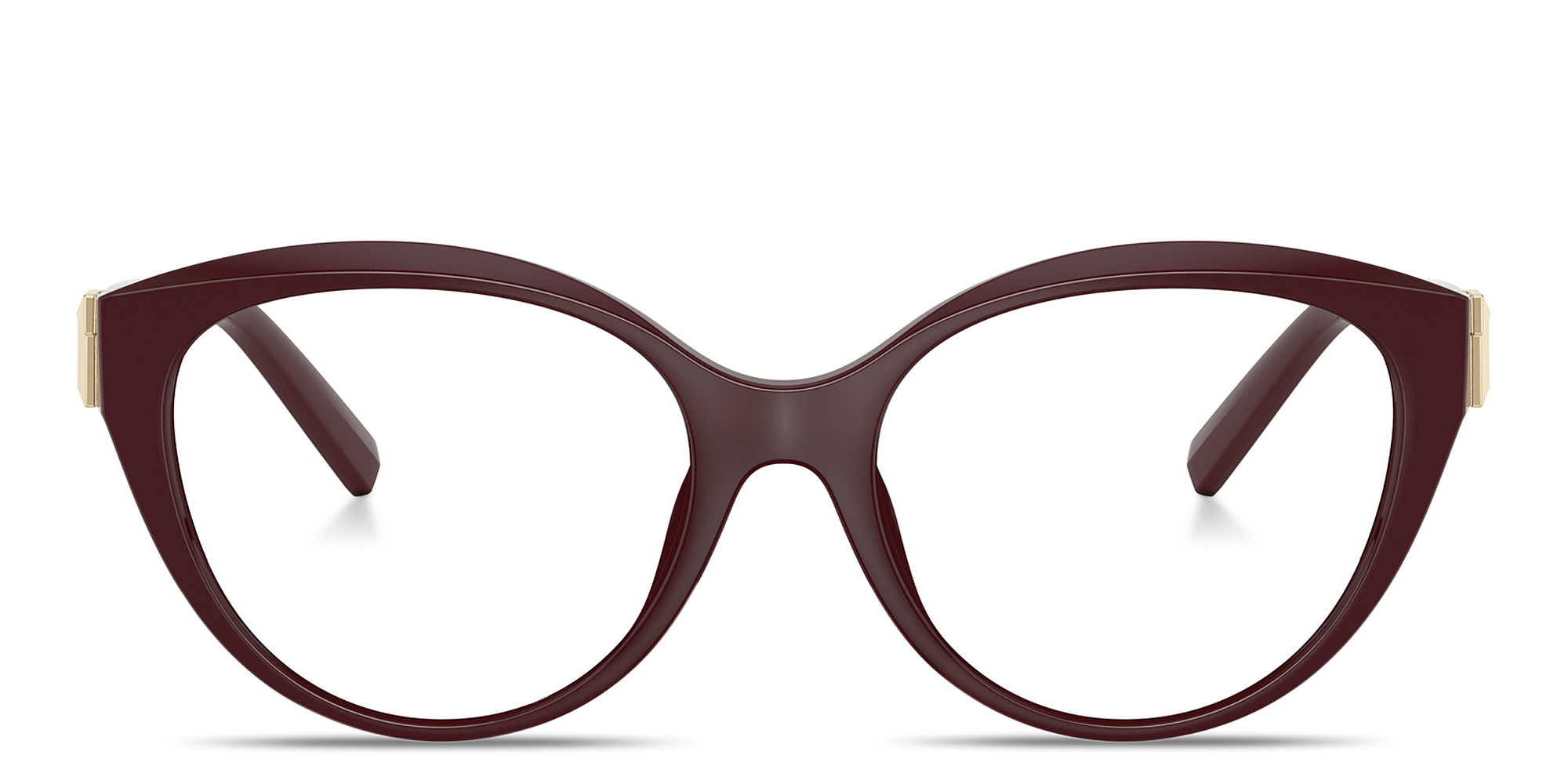 TIFFANY Tiffany T Cat-Eye Eyeglasses in Burgundy – Product Photo 1