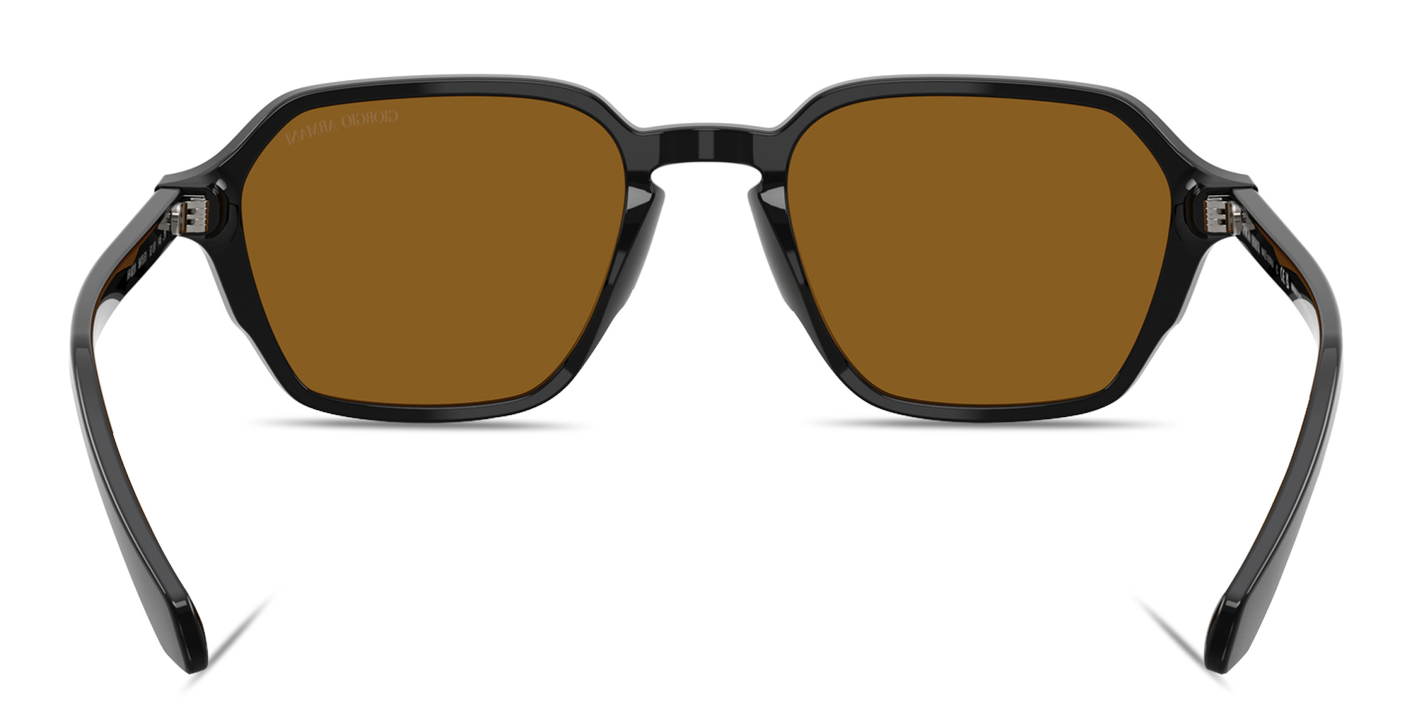 Shop GIORGIO ARMANI Armani Code Square Sunglasses in Black online.