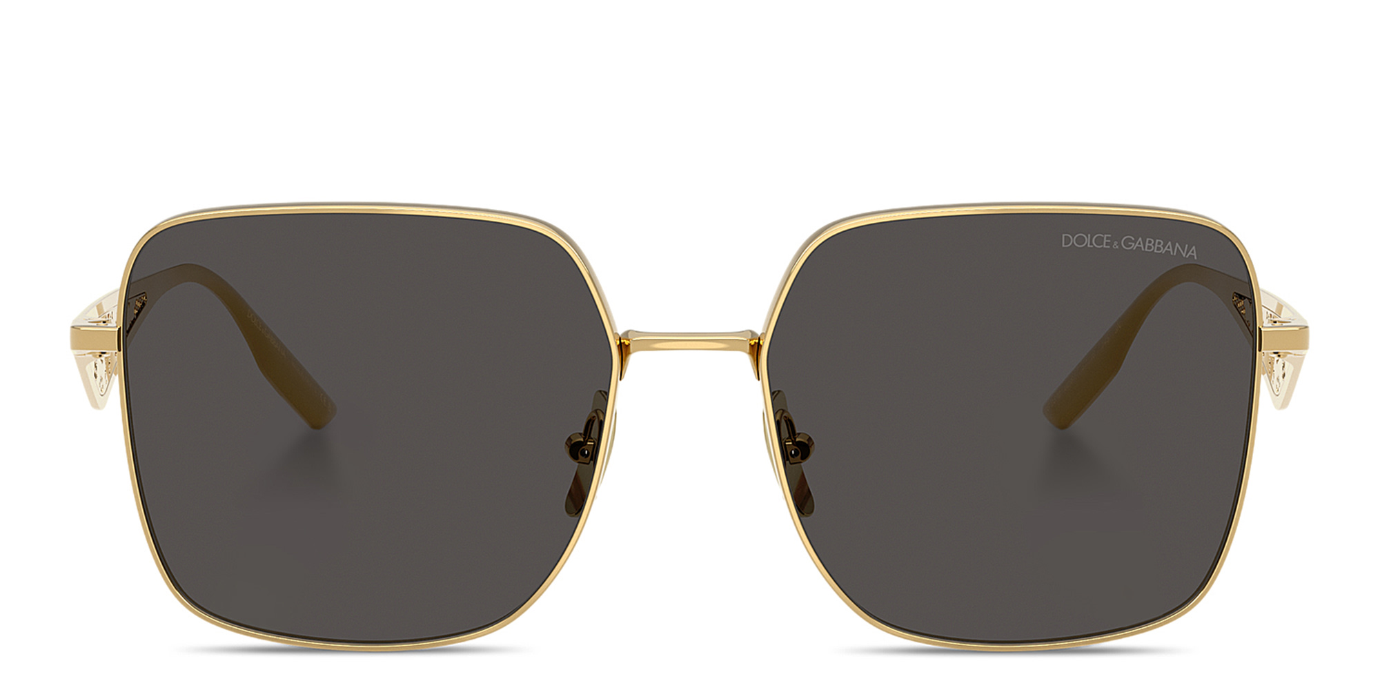 Dolce & Gabbana Oversized Square Sunglasses in Gold – Product Photo 1