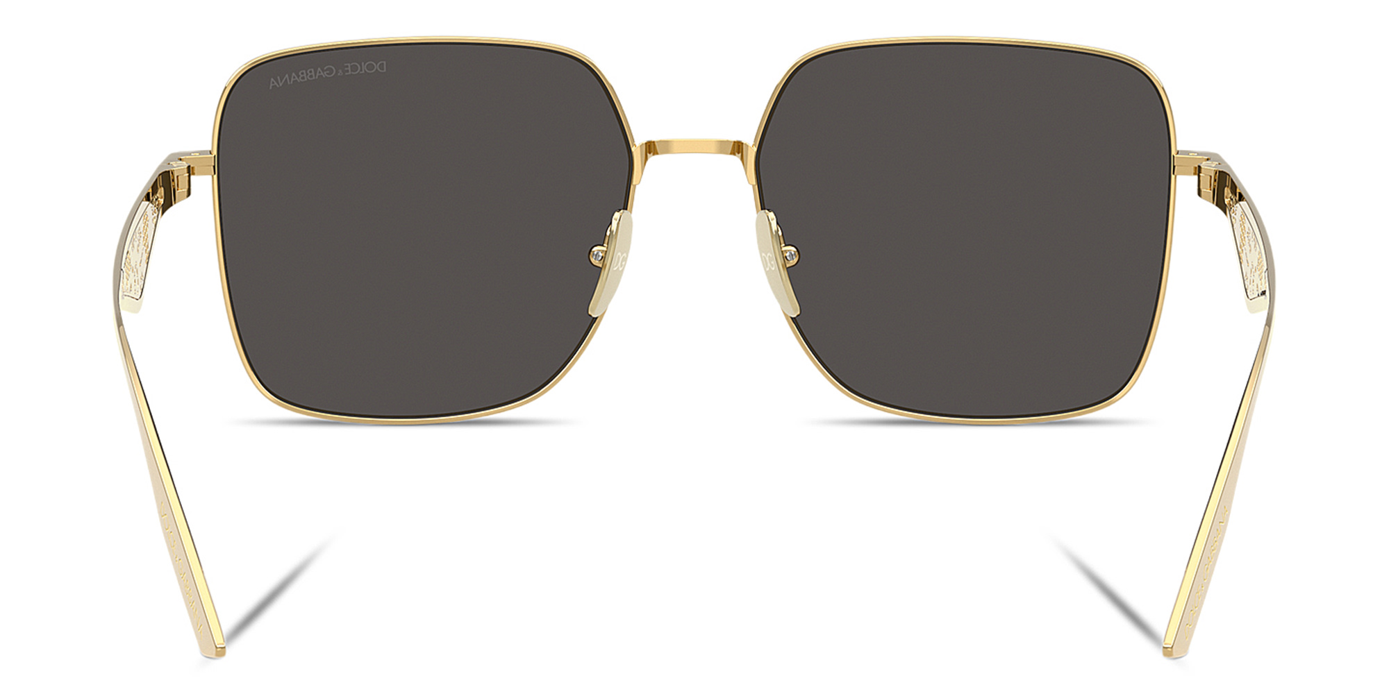 Dolce & Gabbana Oversized Square Sunglasses in Gold – Product Photo 4