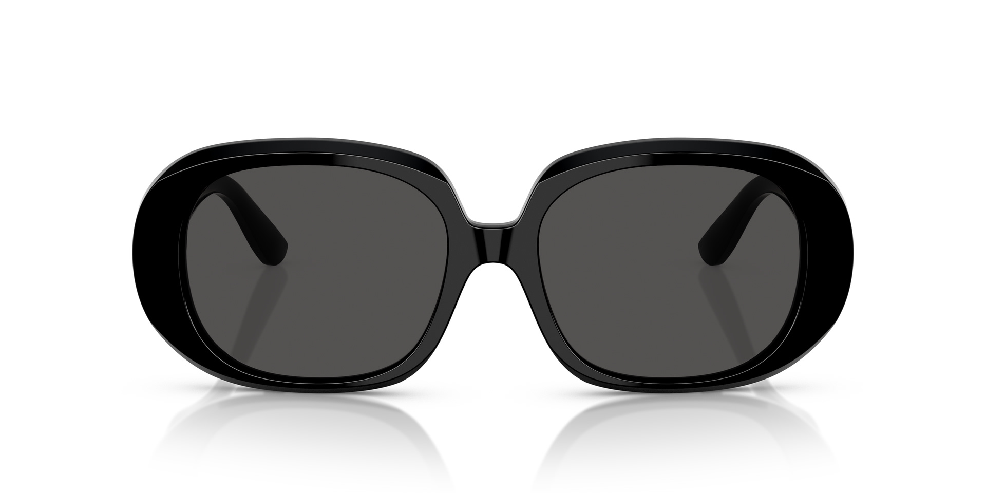Dolce & Gabbana DG Motif Oval Sunglasses in Black – Product Photo 1