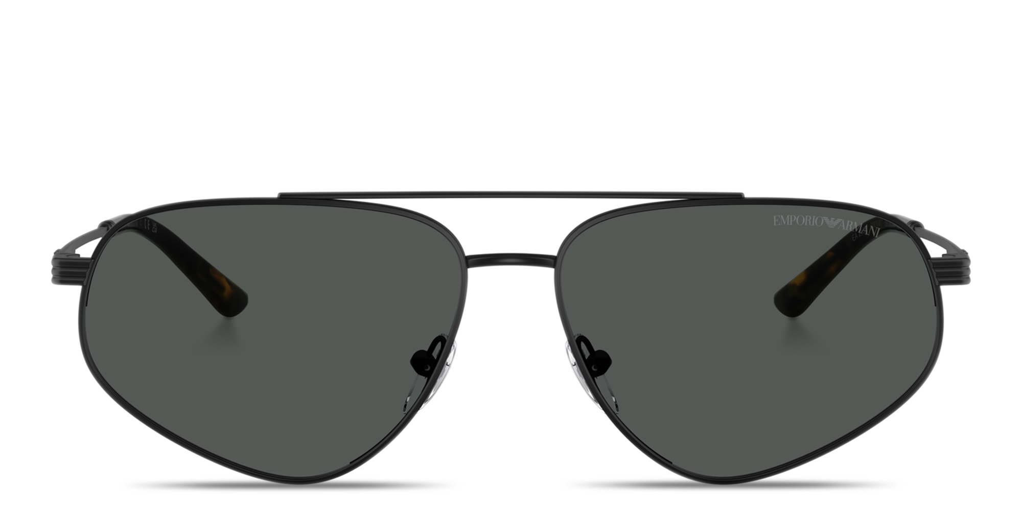 Emporio Armani Modern Pilot Sunglasses in Matte Black – Product Photo 1