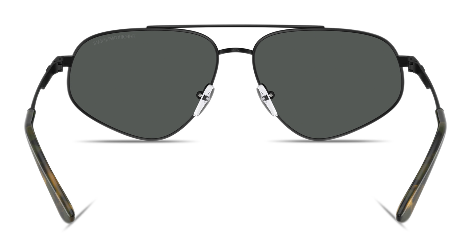 Emporio Armani Modern Pilot Sunglasses in Matte Black – Product Photo 4