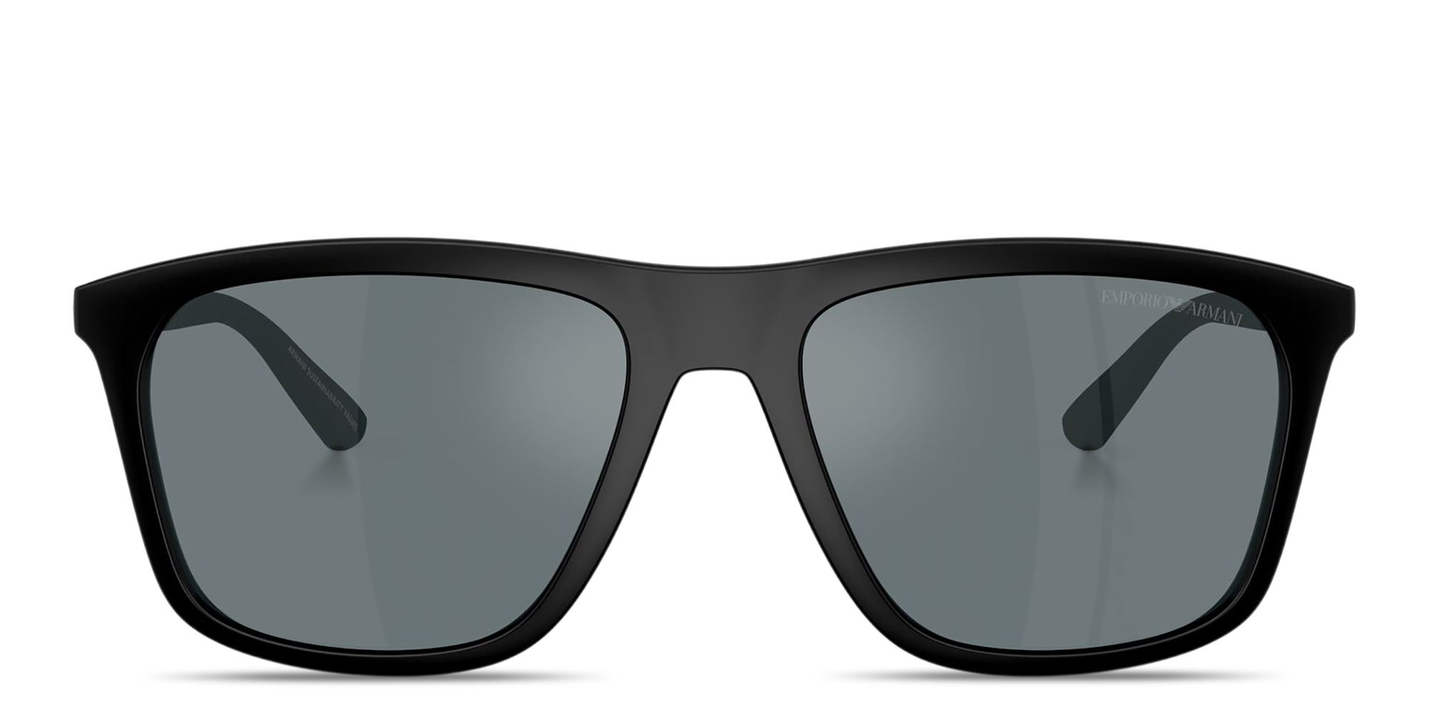 Emporio Armani Eagle Logo Square Sunglasses in Black – Product Photo 1