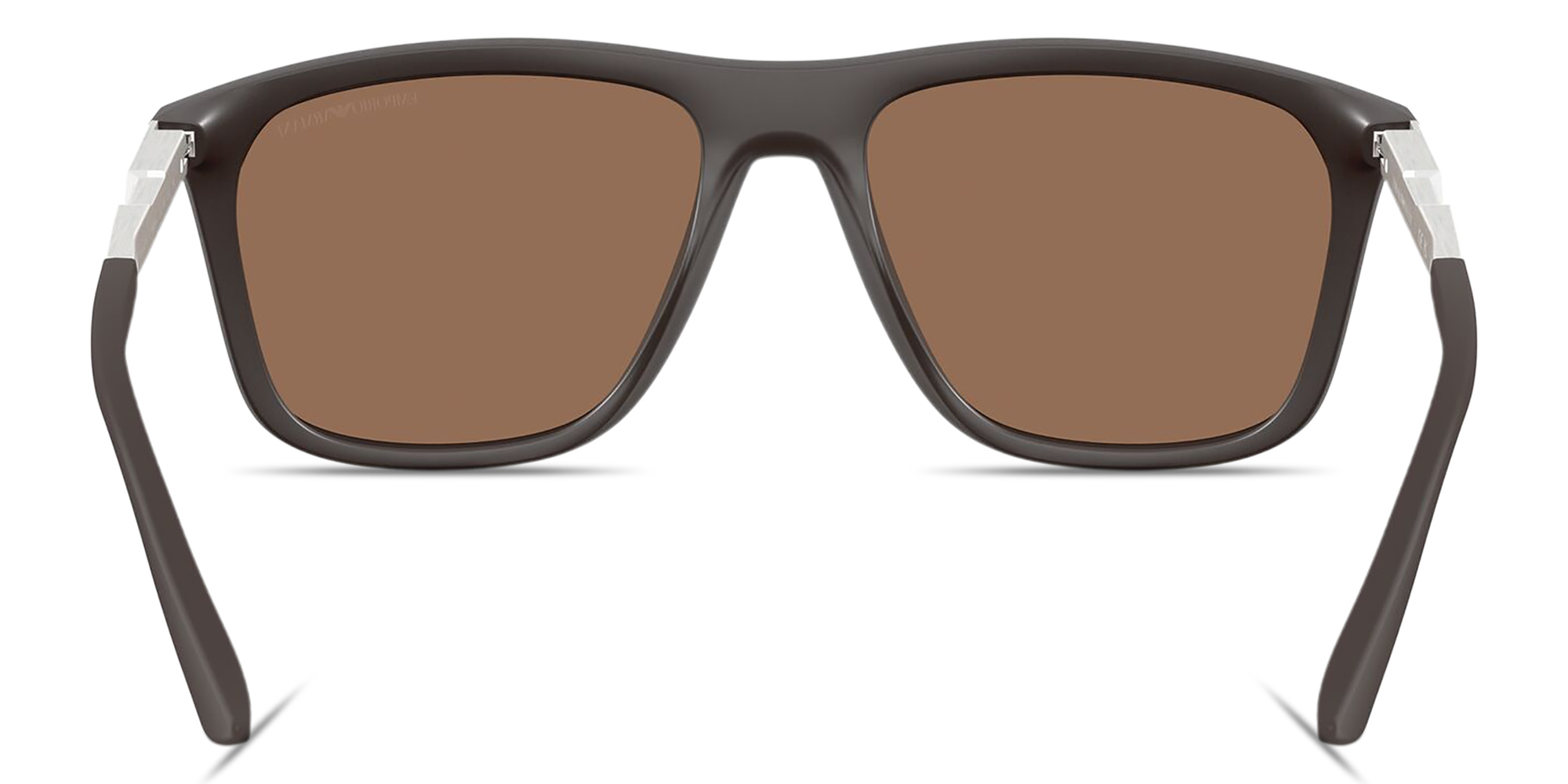 Emporio Armani Eagle Logo Square Sunglasses in Brown – Product Photo 4
