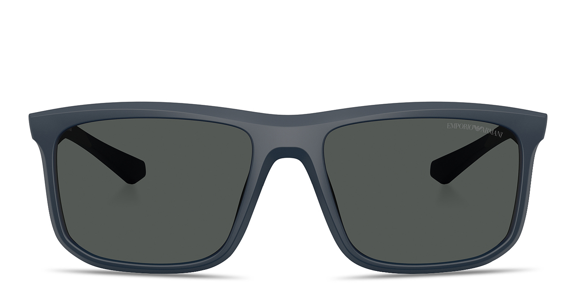 Shop Emporio Armani Essential Leisure Square Sunglasses in Matte Blue online.