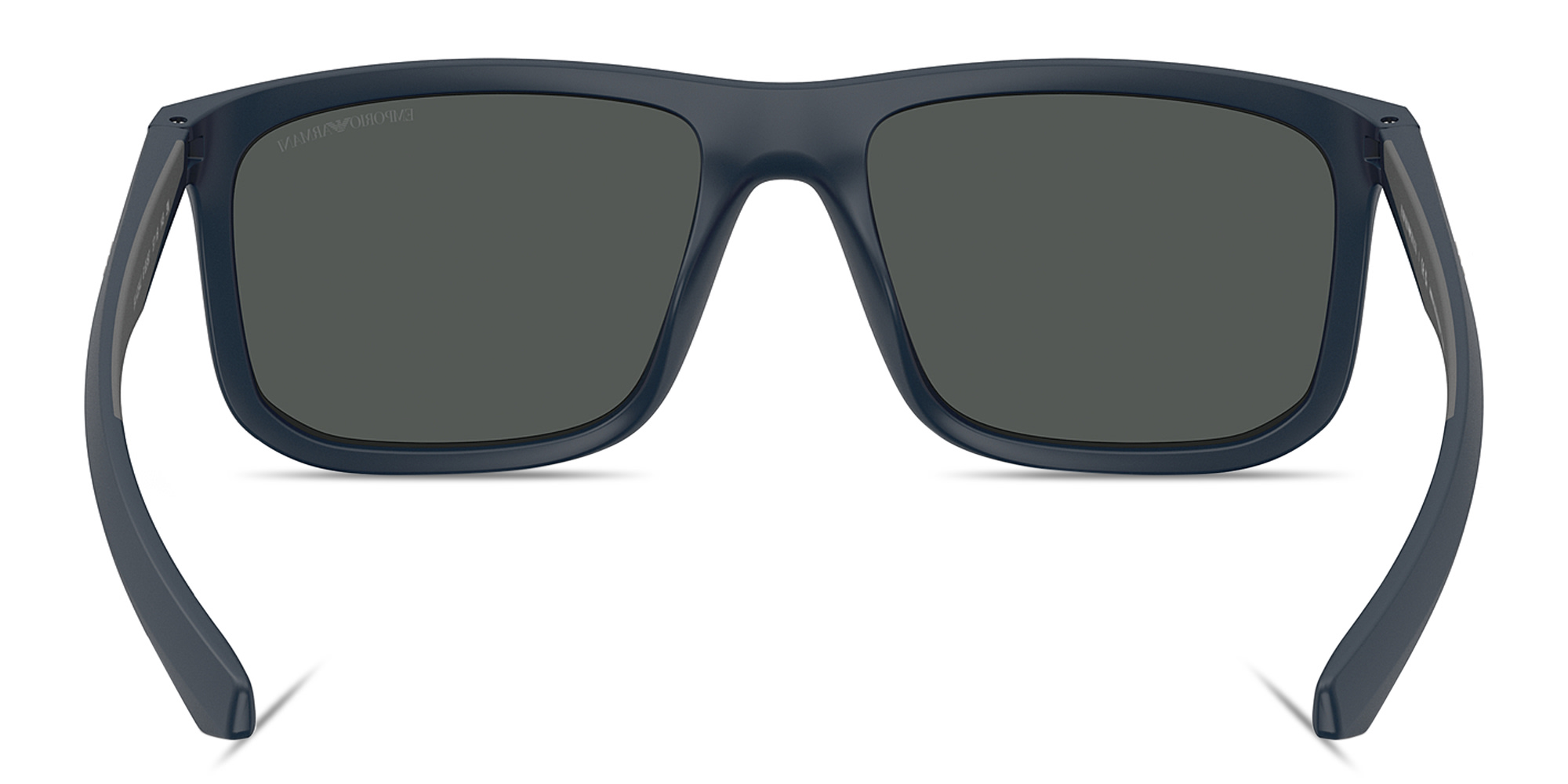 Shop Emporio Armani Essential Leisure Square Sunglasses in Matte Blue online.