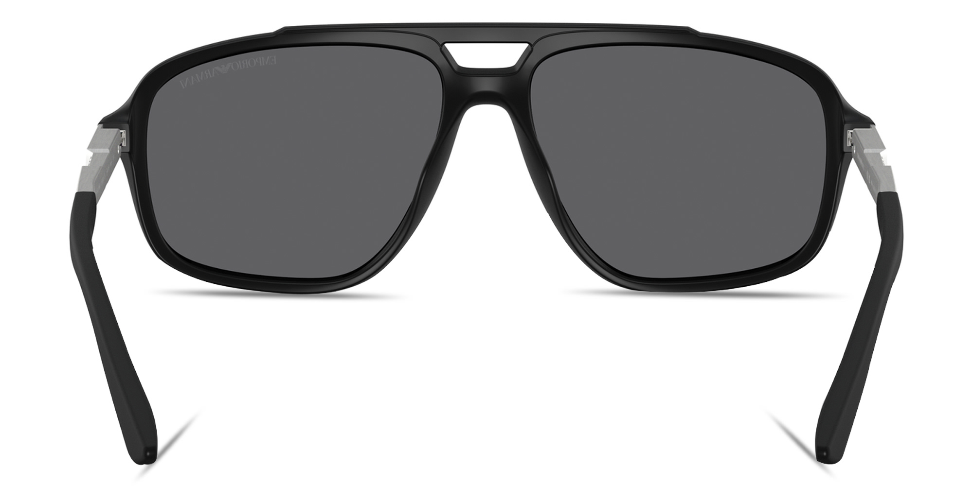 Emporio Armani Modern Pilot Sunglasses in Matte Black – Product Photo 4
