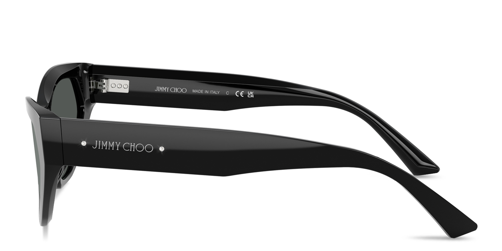 تسوق نظارات شمسية طراز كات آي بتوقيع العلامة جيمي تشو بلون أسود أونلاين.