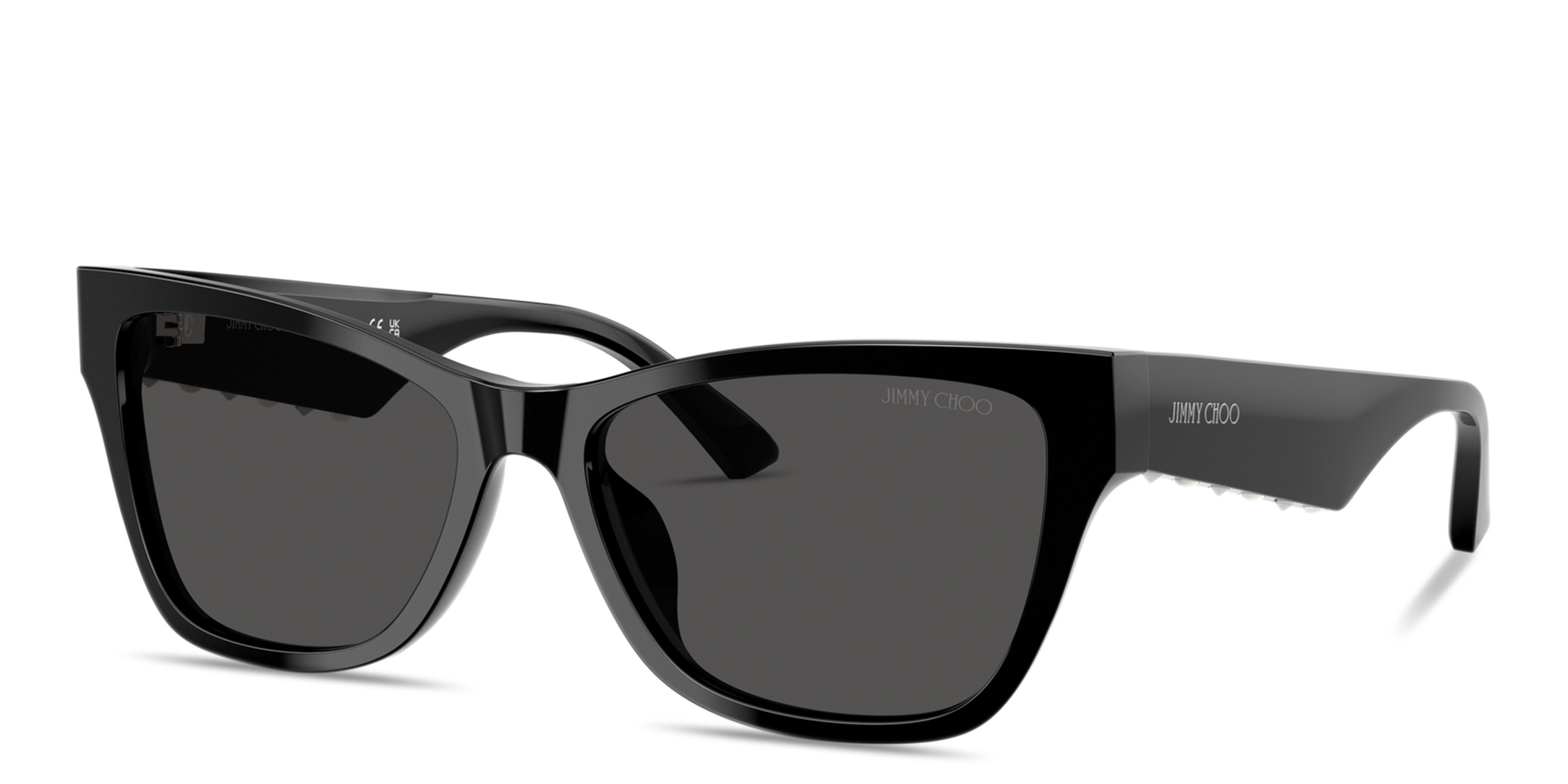 نظارات شمسية بيرل طراز بيلو من جيمي تشو بلون أسود - صورة المنتج 2