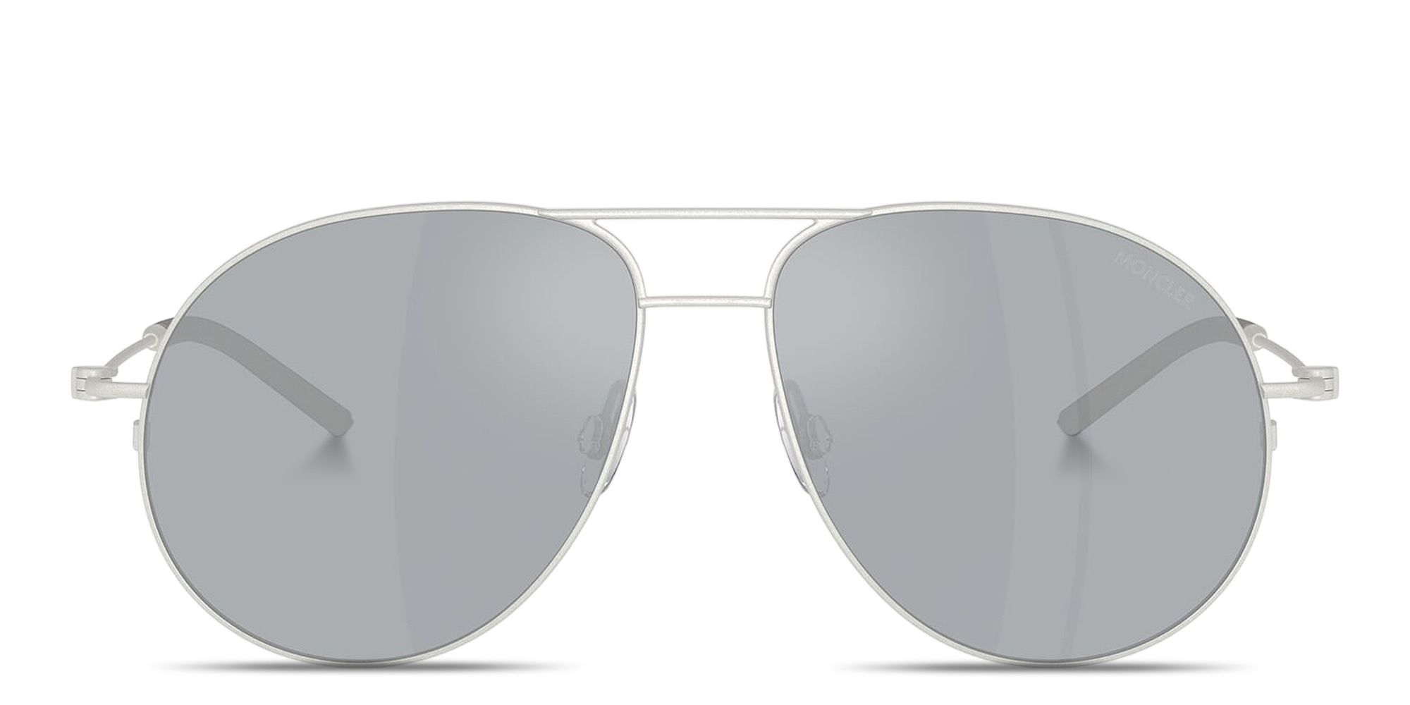 Shop Moncler Flyze Unisex Pilot Sunglasses in Silver online.