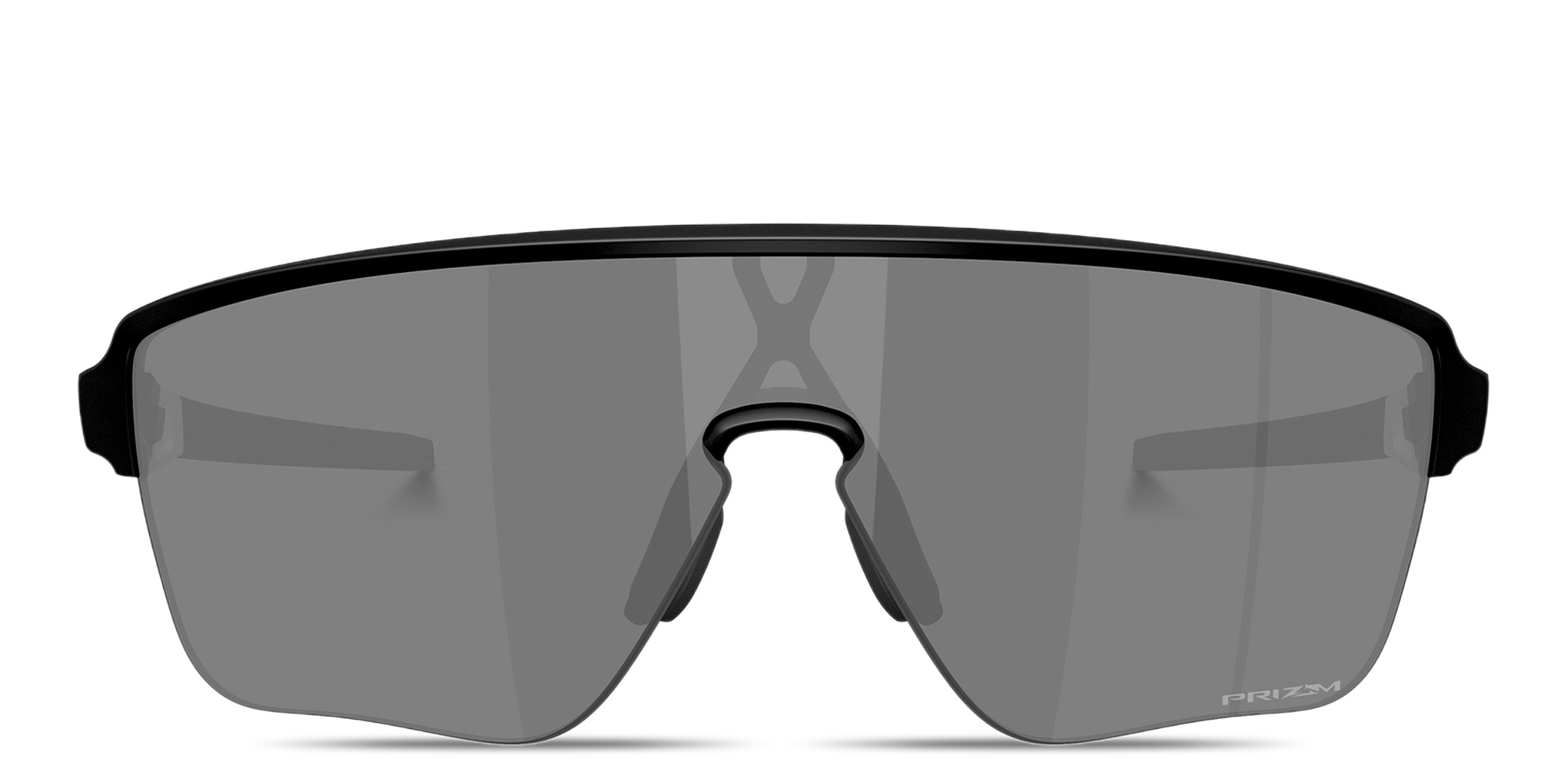Oakley Corridor SQ Half-Rim Rectangle Sunglasses in Matte Black – Product Photo 1