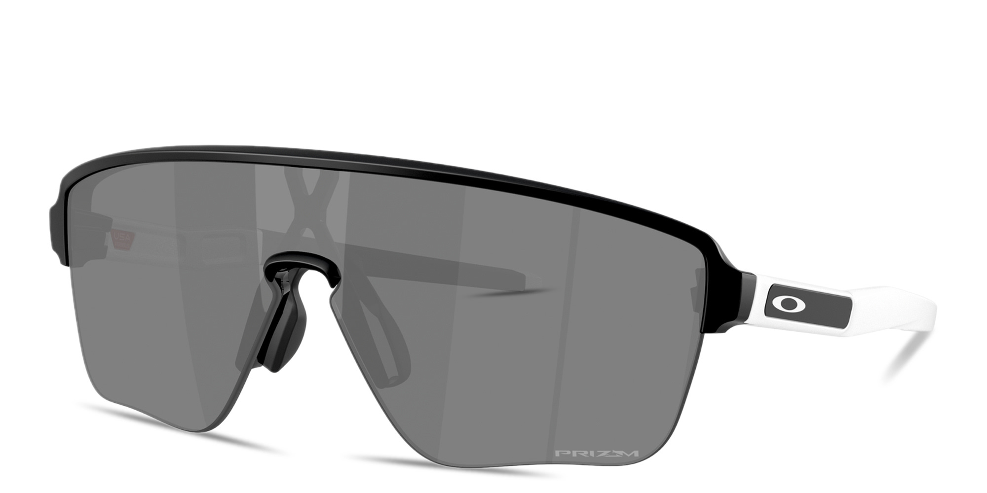 Oakley Corridor SQ Half-Rim Rectangle Sunglasses in Matte Black – Product Photo 2