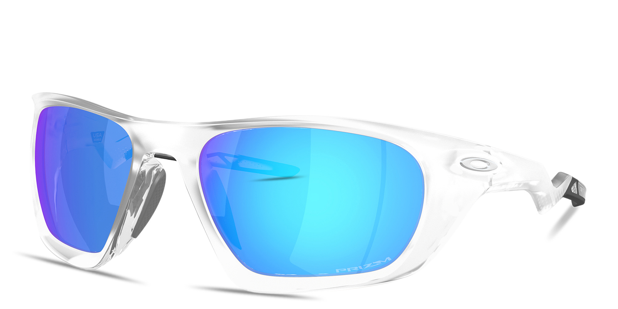 Oakley Lateralis Rectangle Sunglasses in Clear – Product Photo 2