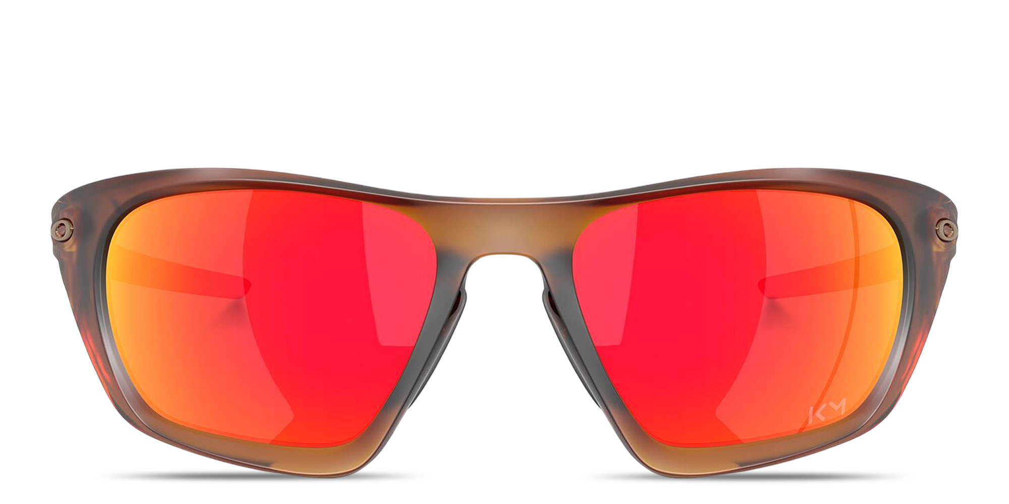 Shop Oakley Lateralis Kylian Mbappé Signature Series Rectangle Sunglasses in Brown online.