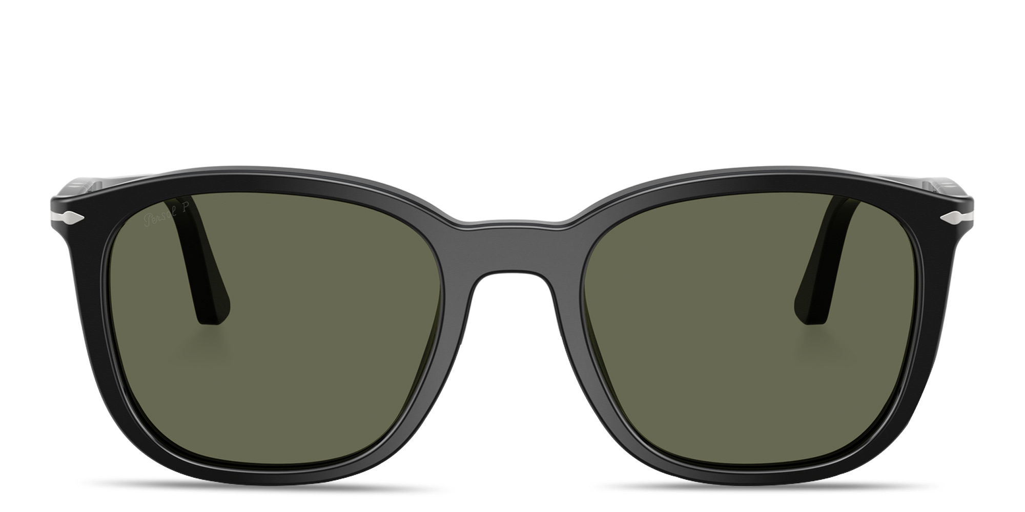 PERSOL Arrow Motif Unisex Pillow Sunglasses in Black – Product Photo 1