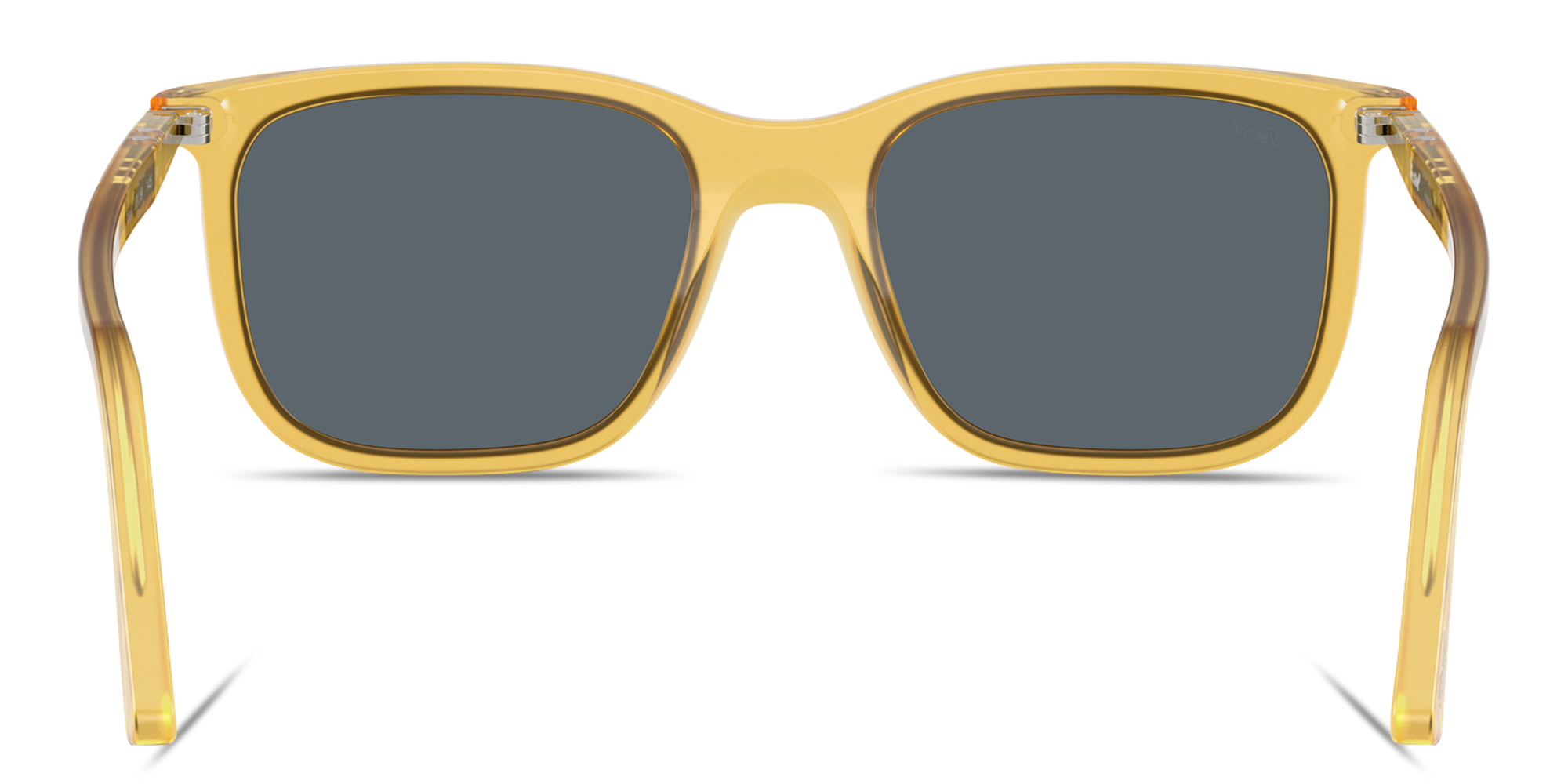 تسوق نظارات شمسية رينزو بإطار مستطيل للجنسين بيرسول بلون عسلي أونلاين.