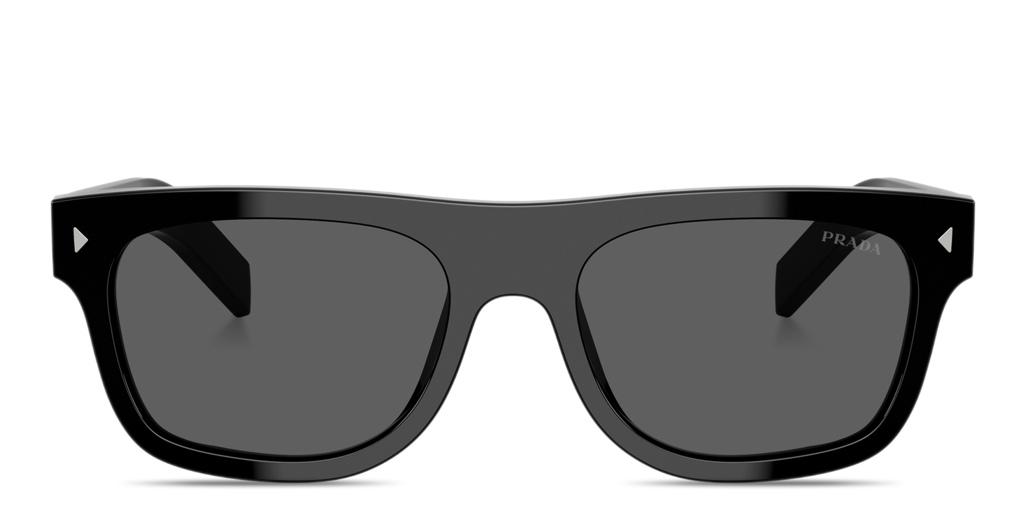 PRADA Engraved Logo Square Sunglasses in Black – Product Photo 1