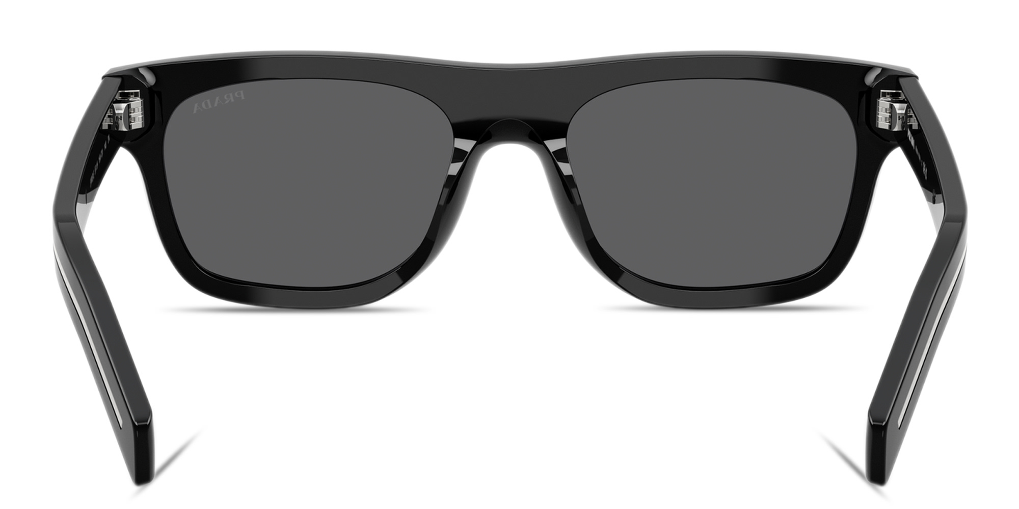 PRADA Engraved Logo Square Sunglasses in Black – Product Photo 4
