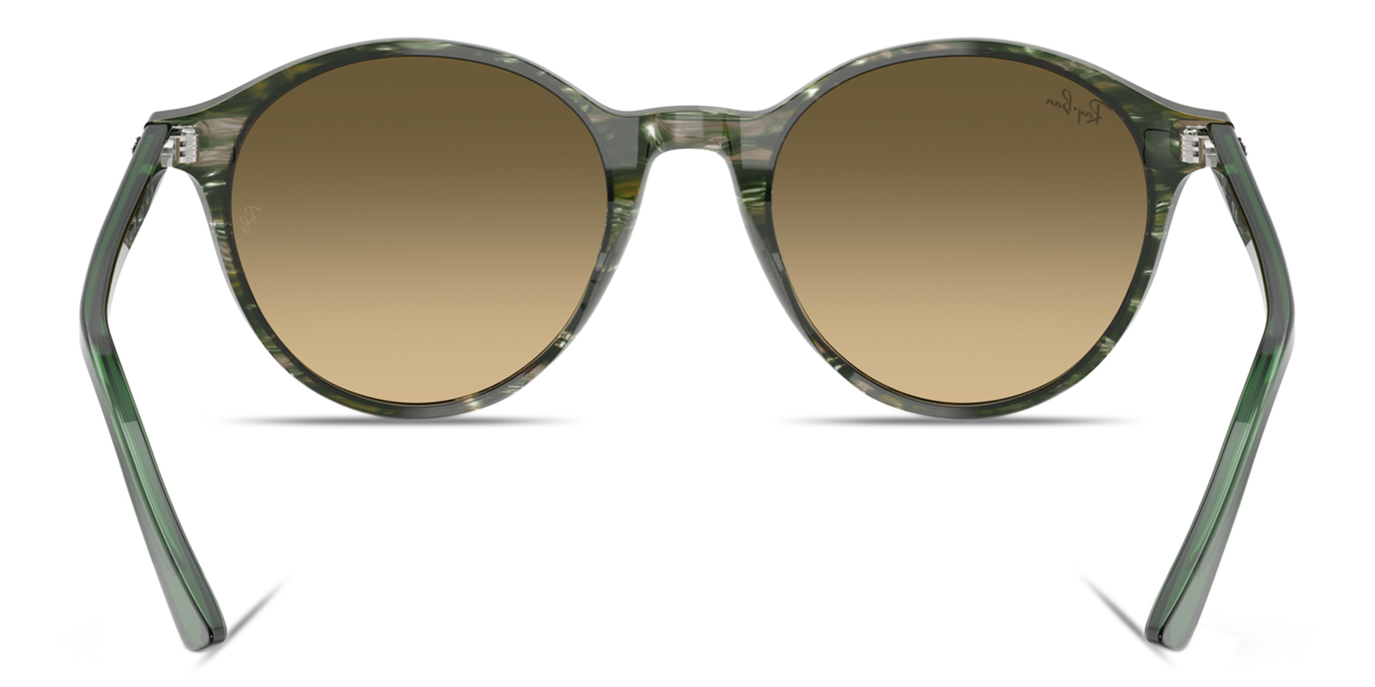 Ray-Ban Bernard Unisex Panthos Sunglasses in Transparent Shade Fantasy Green – Product Photo 4