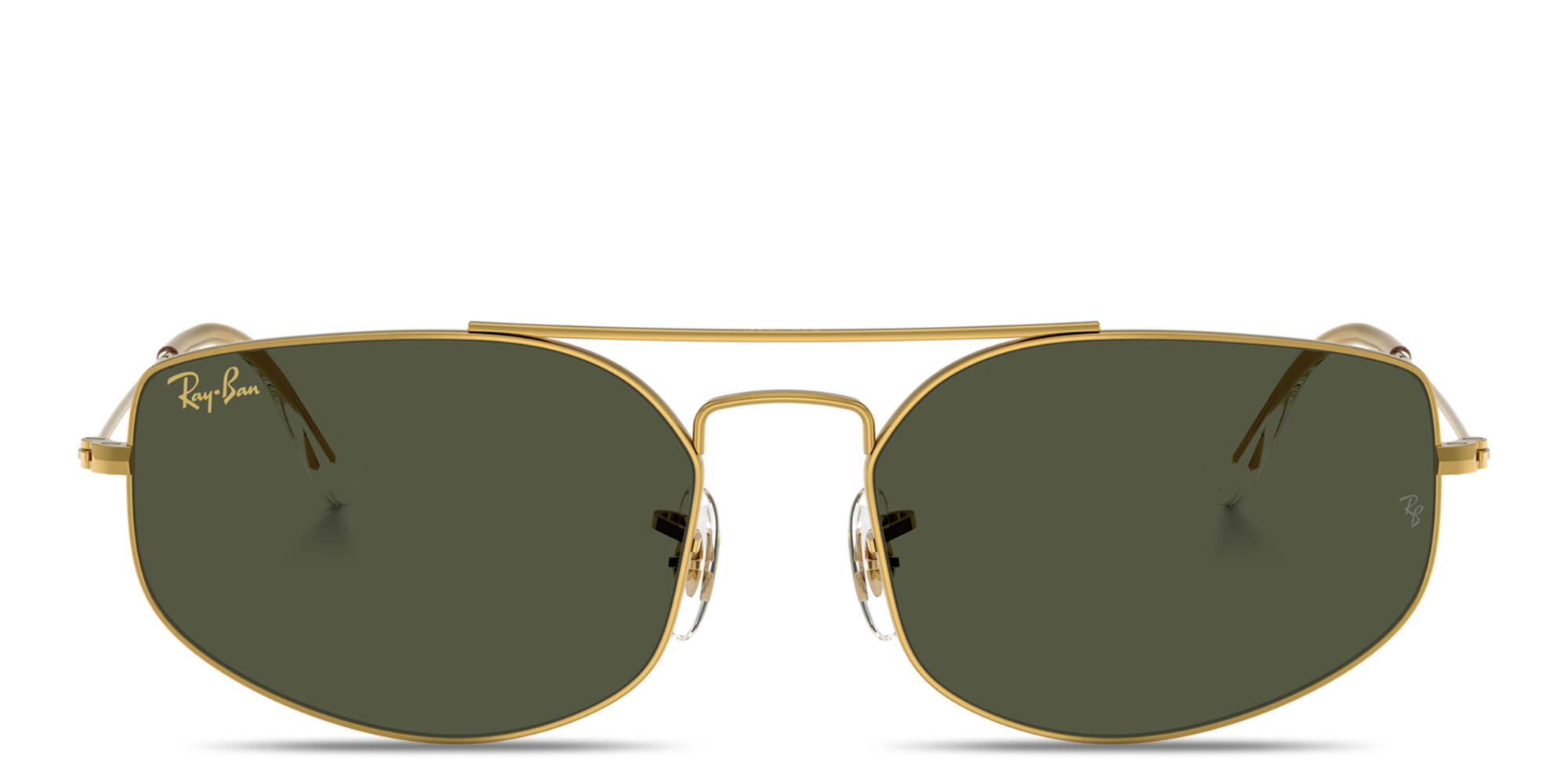 Shop Ray-Ban Explorer 5 Unisex Irregular Sunglasses in Legend Gold online.
