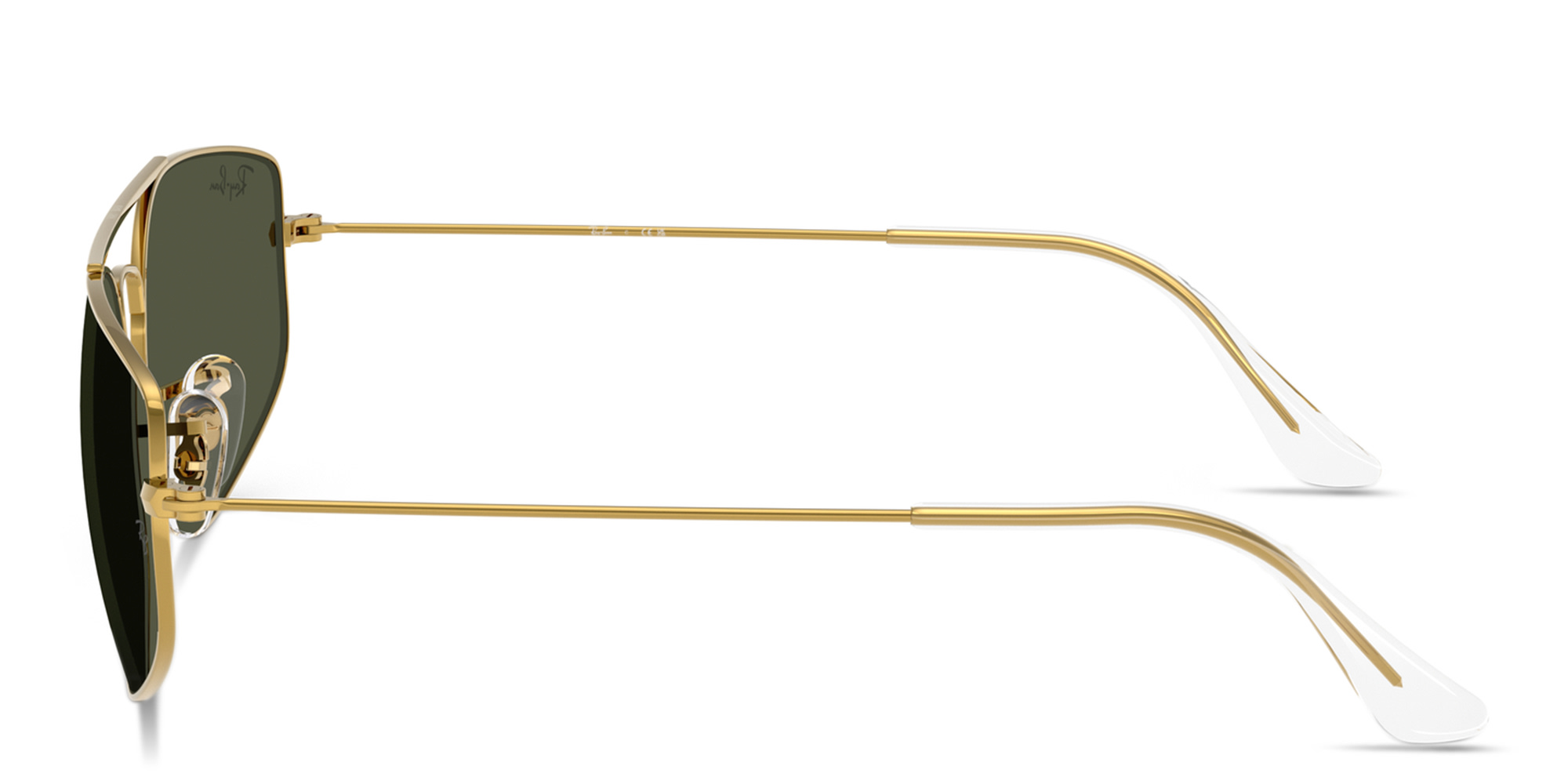 Shop Ray-Ban Explorer 5 Unisex Irregular Sunglasses in Legend Gold online.