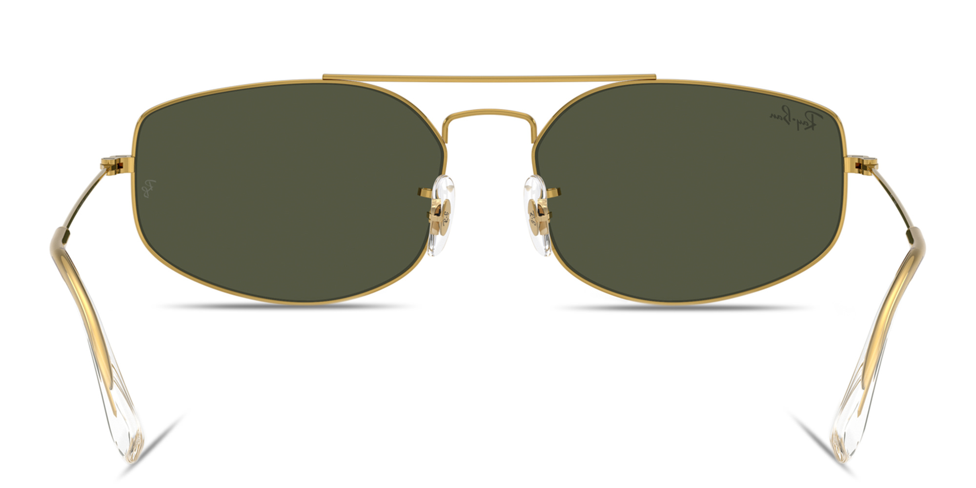 Shop Ray-Ban Explorer 5 Unisex Irregular Sunglasses in Legend Gold online.