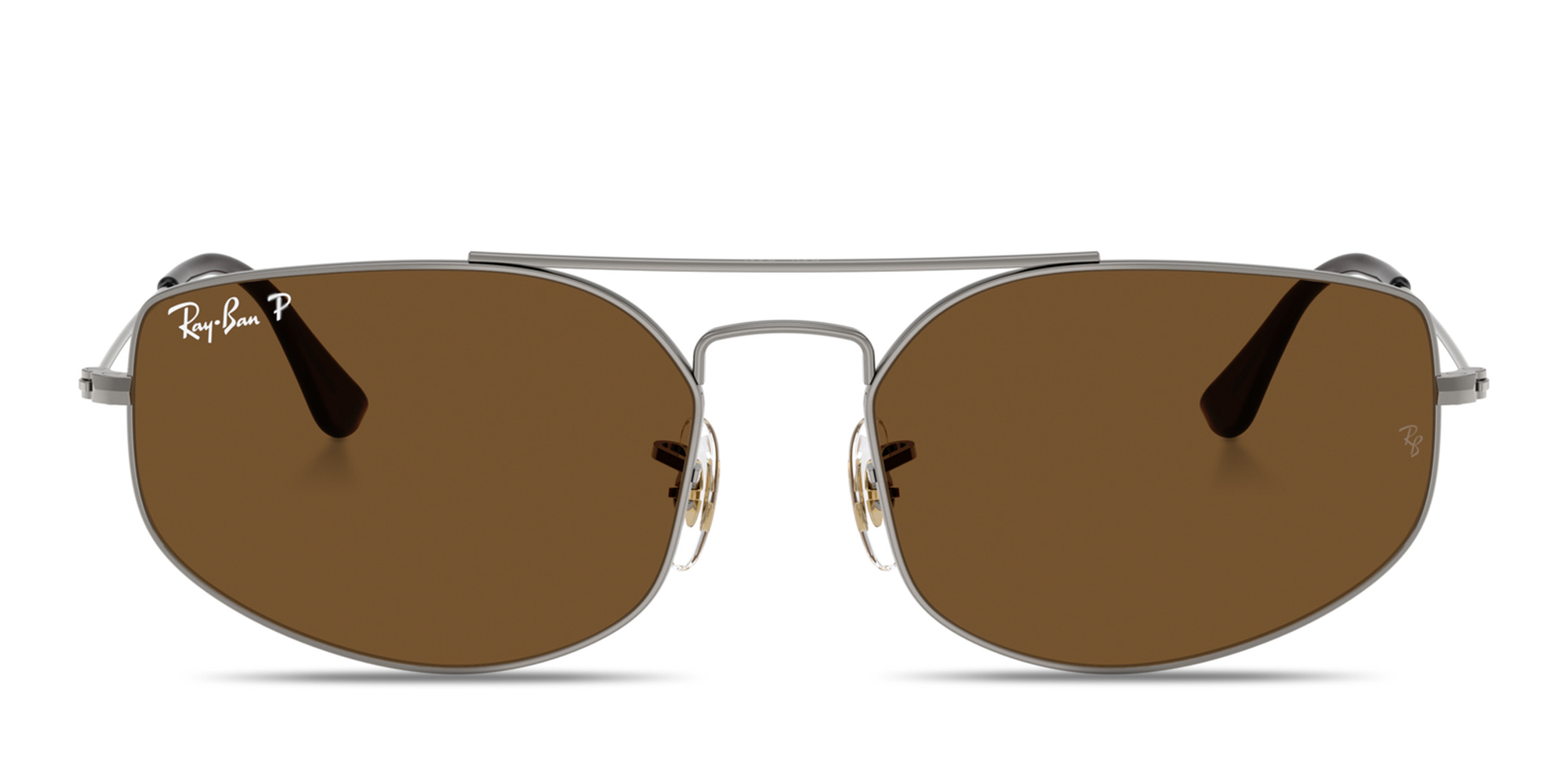 Shop Ray-Ban Explorer 5 Unisex Irregular Sunglasses in Gunmetal online.
