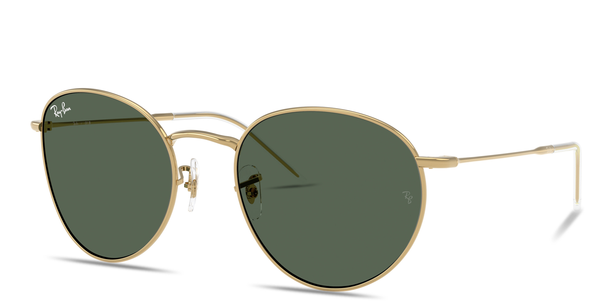 Shop Ray-Ban Round Reverse Unisex Panthos Sunglasses in Arista online.