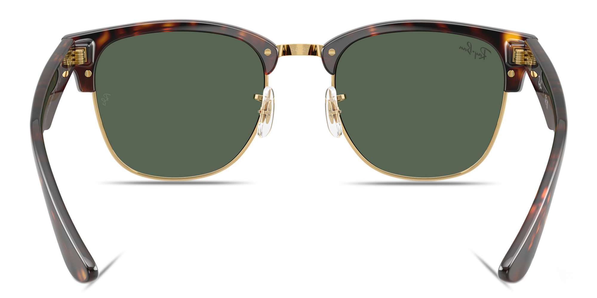 Ray-Ban Clubmaster Reverse Unisex Square Sunglasses in Havana – Product Photo 4