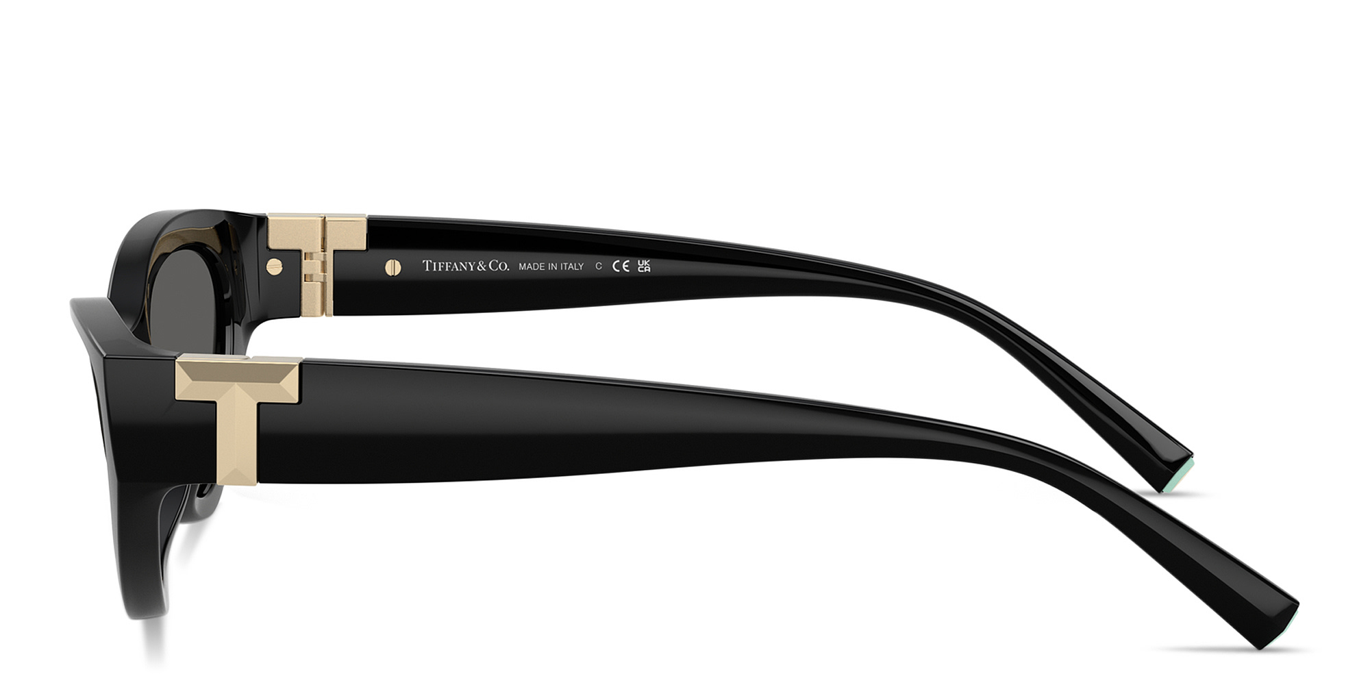 TIFFANY Tiffany T Oval Sunglasses in Black – Product Photo 3