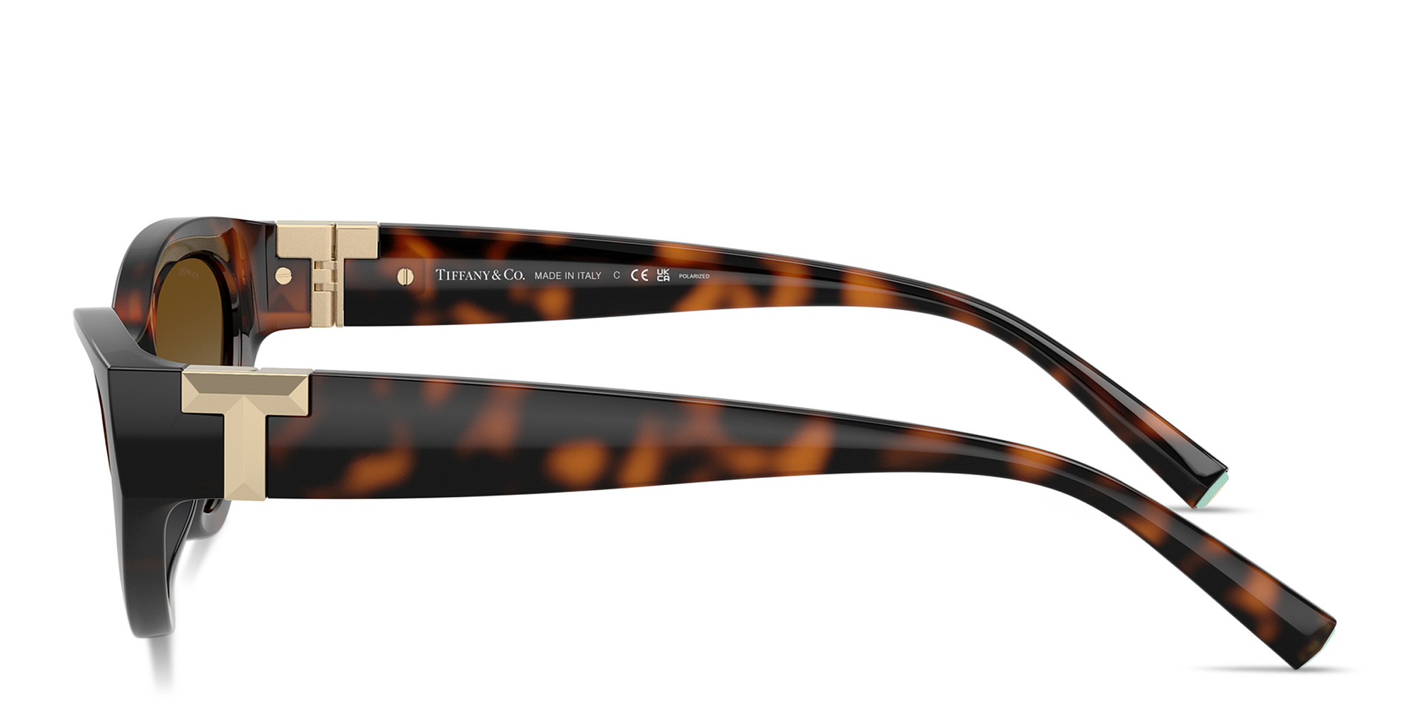 Shop TIFFANY Tiffany T Oval Sunglasses in Havana online.