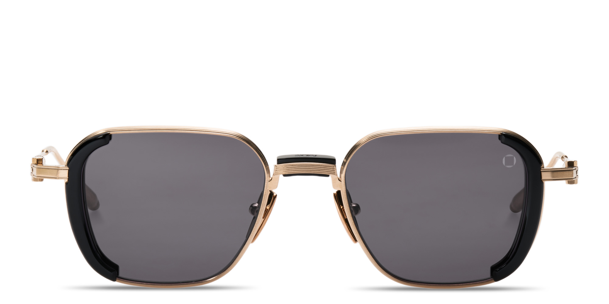 Shop AKONI Eclipse Unisex Square Sunglasses in Black online.