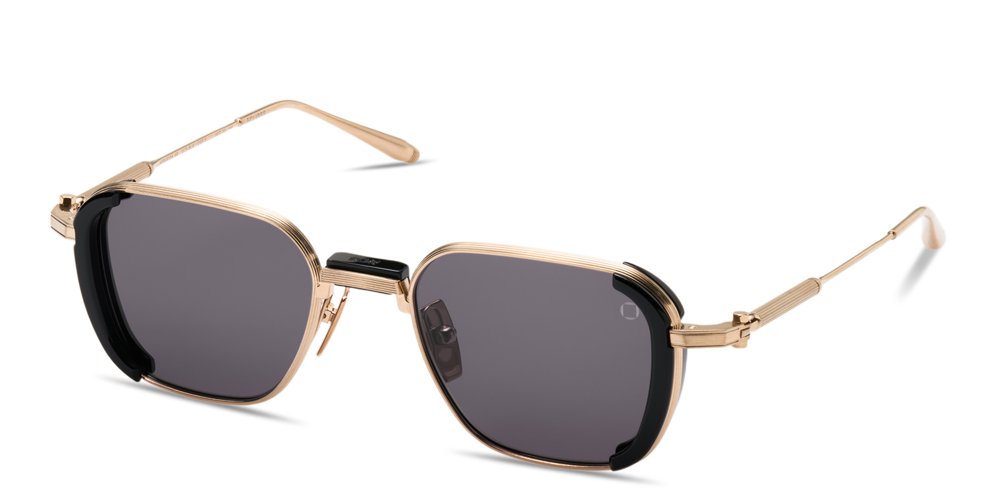 Shop AKONI Eclipse Unisex Square Sunglasses in Black online.