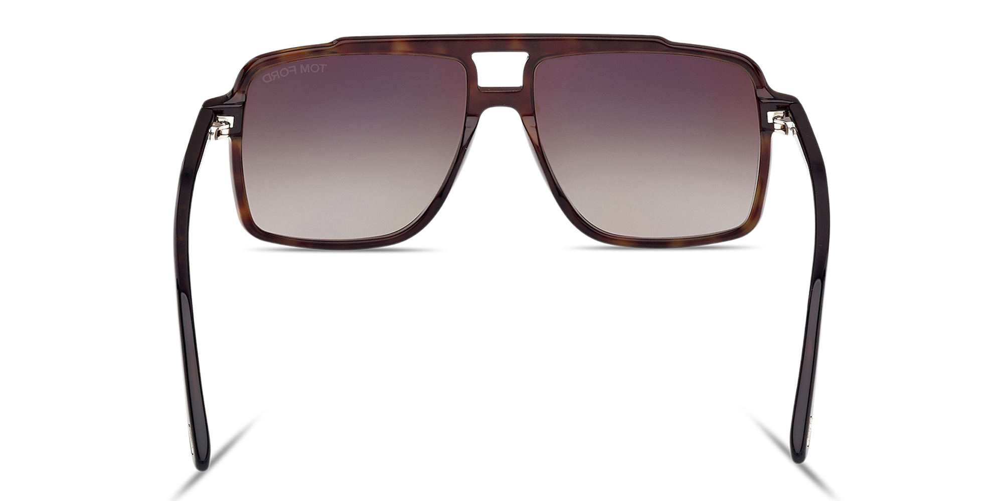 Shop TOM FORD Kemp Aviator Sunglasses in Dark Havana online.