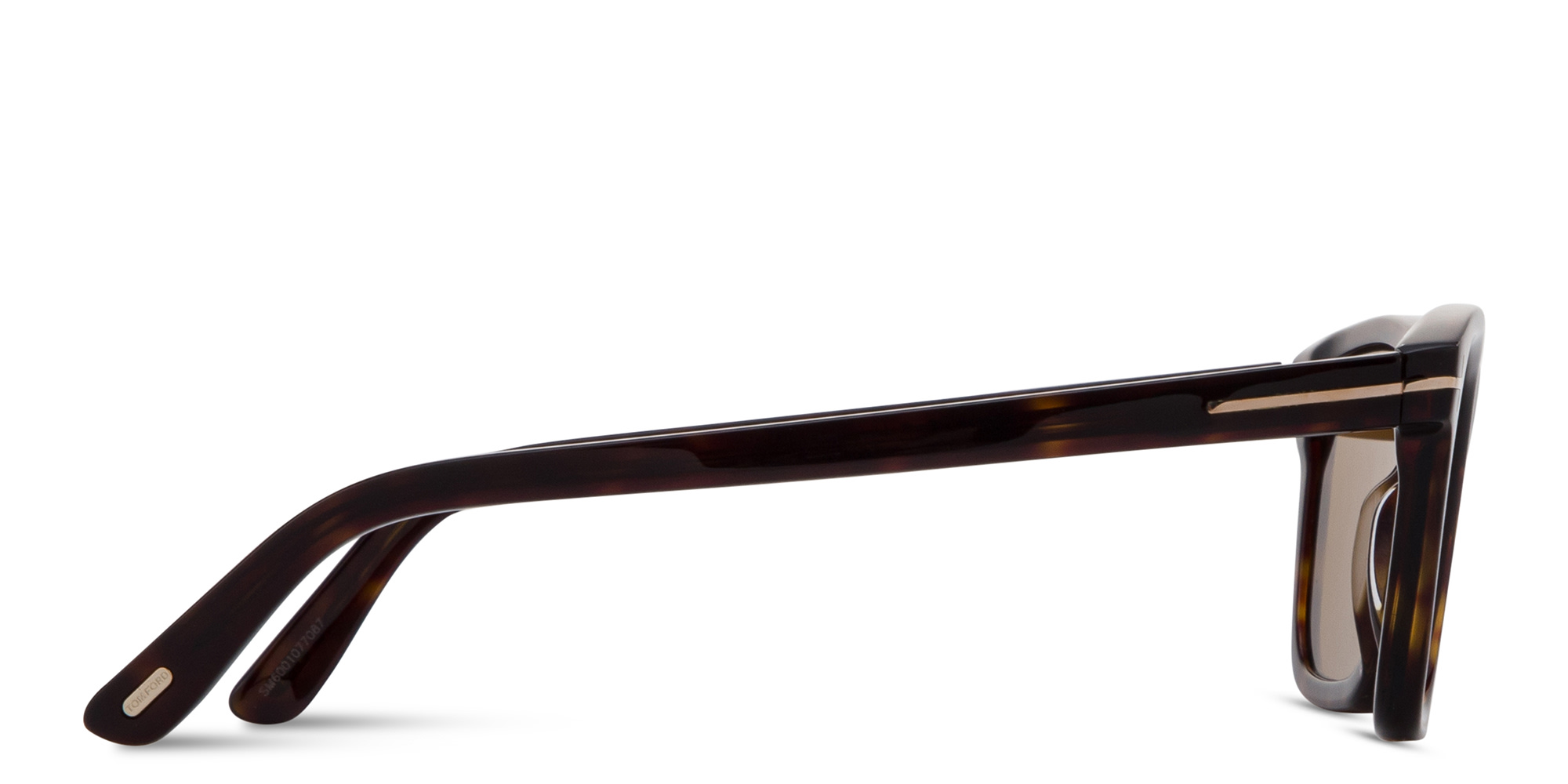 Shop TOM FORD Barron Square Sunglasses in Havana online.