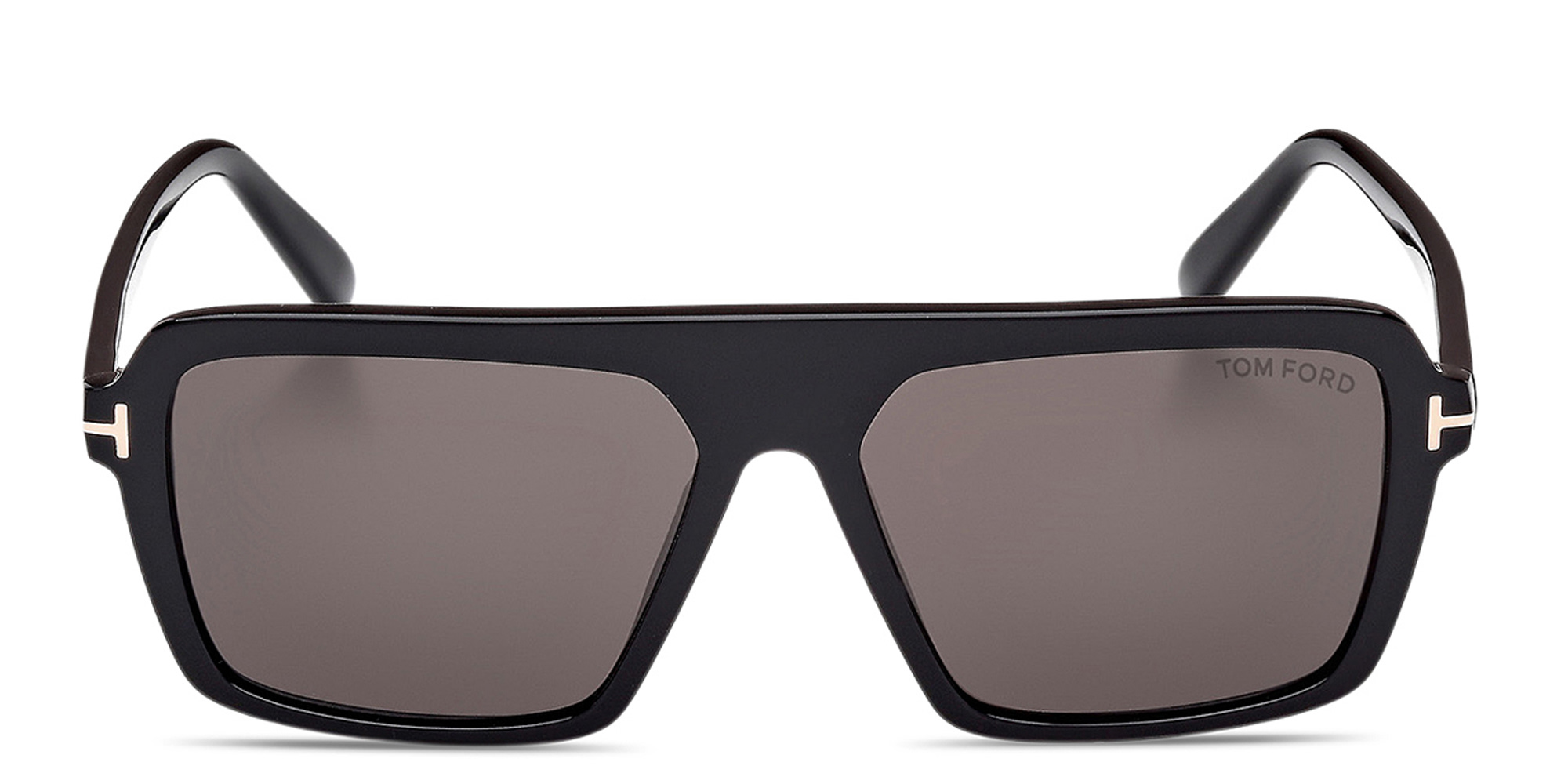 نظارات شمسية ڤينسنت طراز أفياتور من توم فورد بلون أسود لامع - صورة المنتج 1