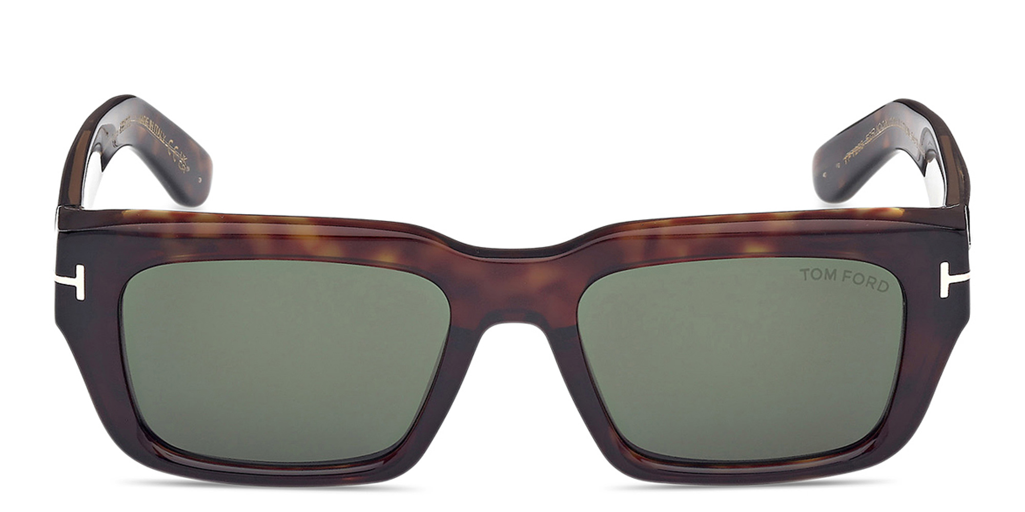 Shop TOM FORD Icon Unisex Rectangle Sunglasses in Dark Havana online.