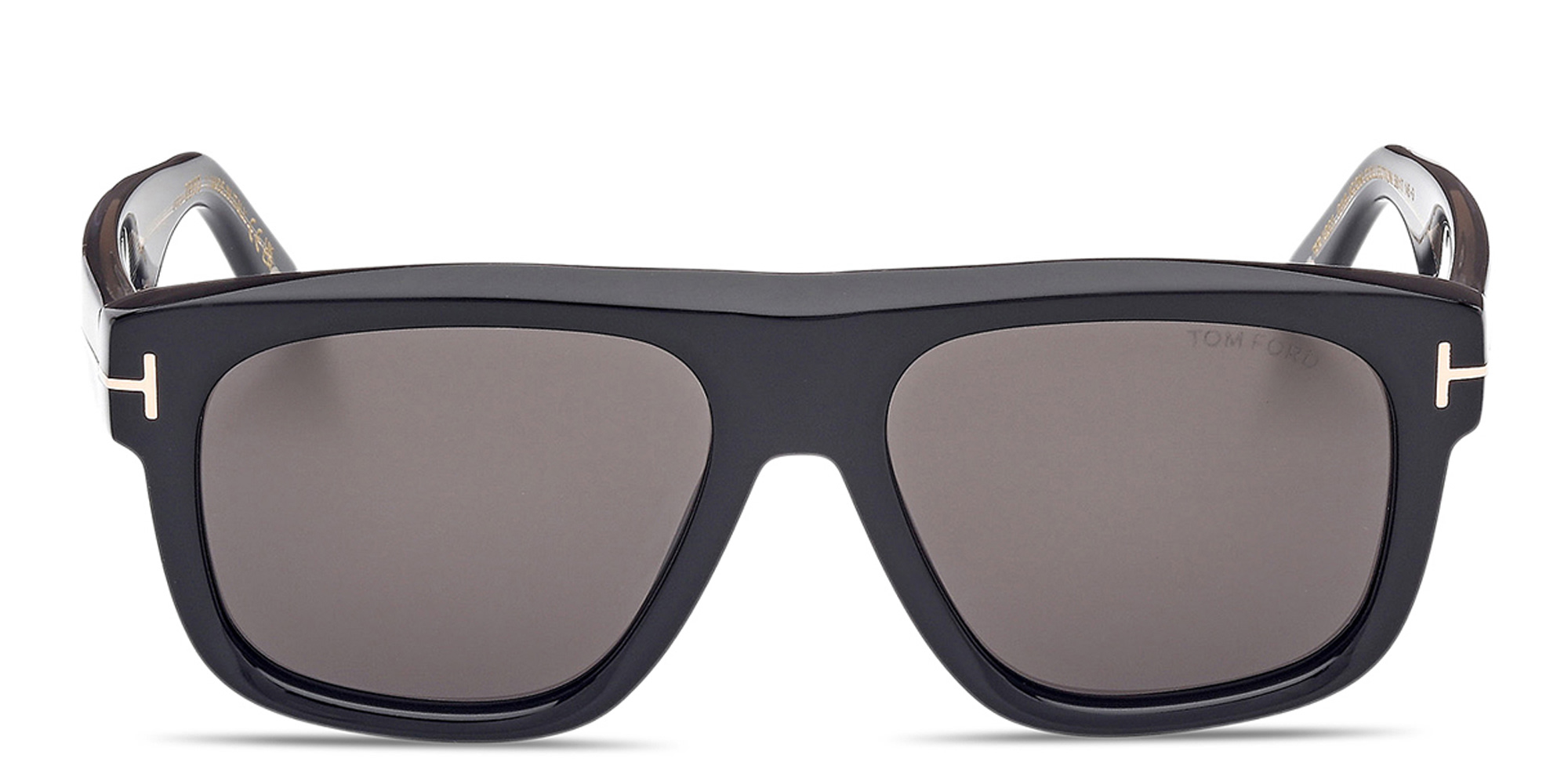Shop TOM FORD Icon Pilot Sunglasses in Shiny Black online.
