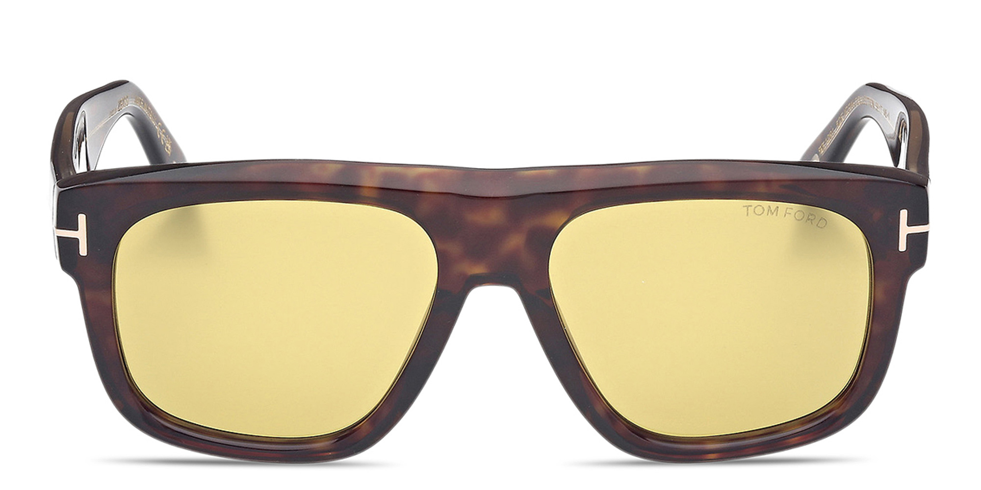 Shop TOM FORD Icon Pilot Sunglasses in Havana online.