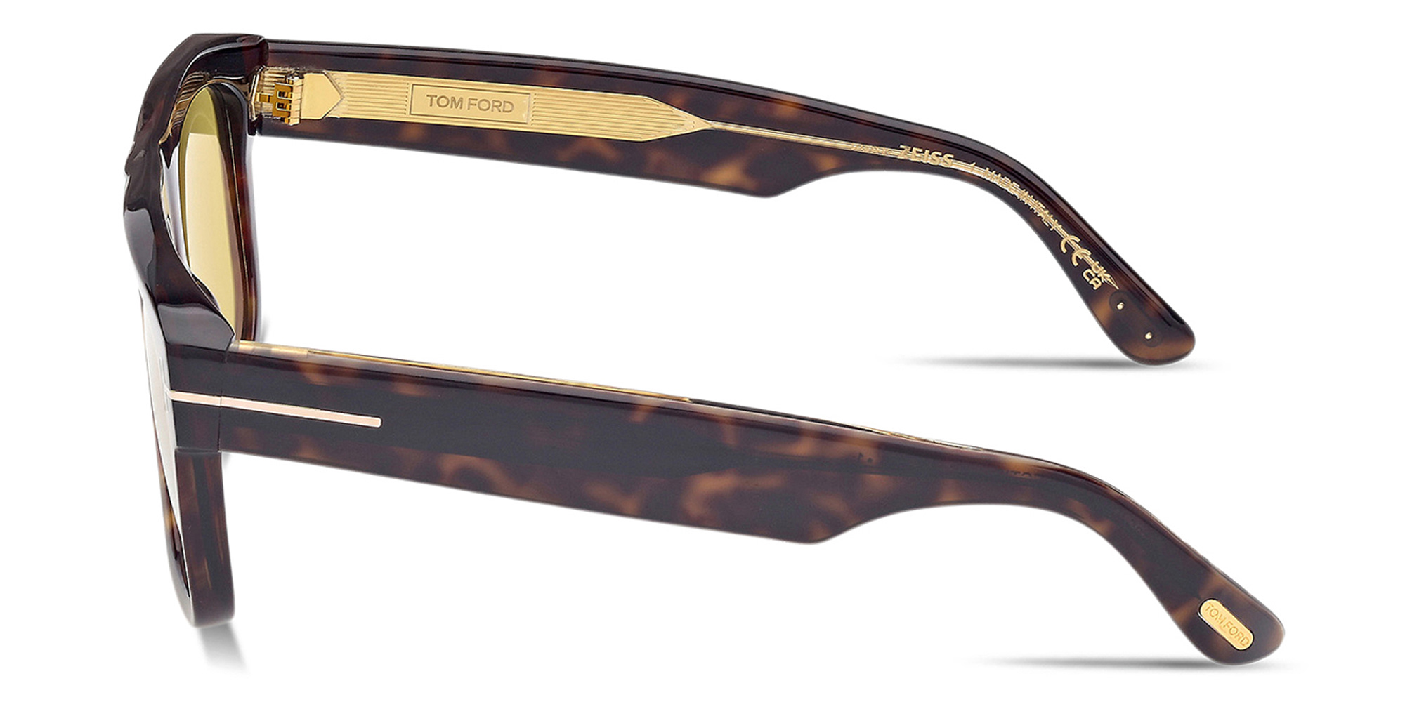 Shop TOM FORD Icon Pilot Sunglasses in Havana online.