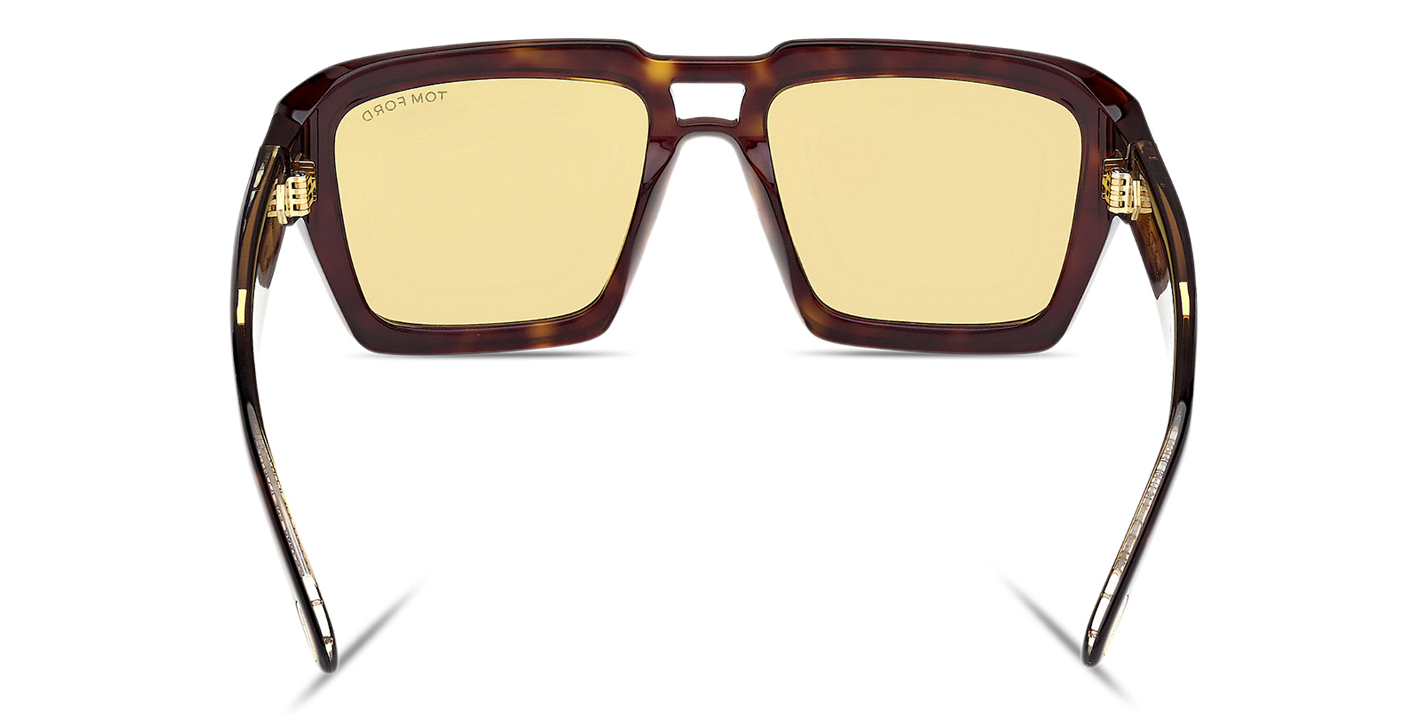 Shop TOM FORD Icon Aviator Sunglasses in Dark Havana online.