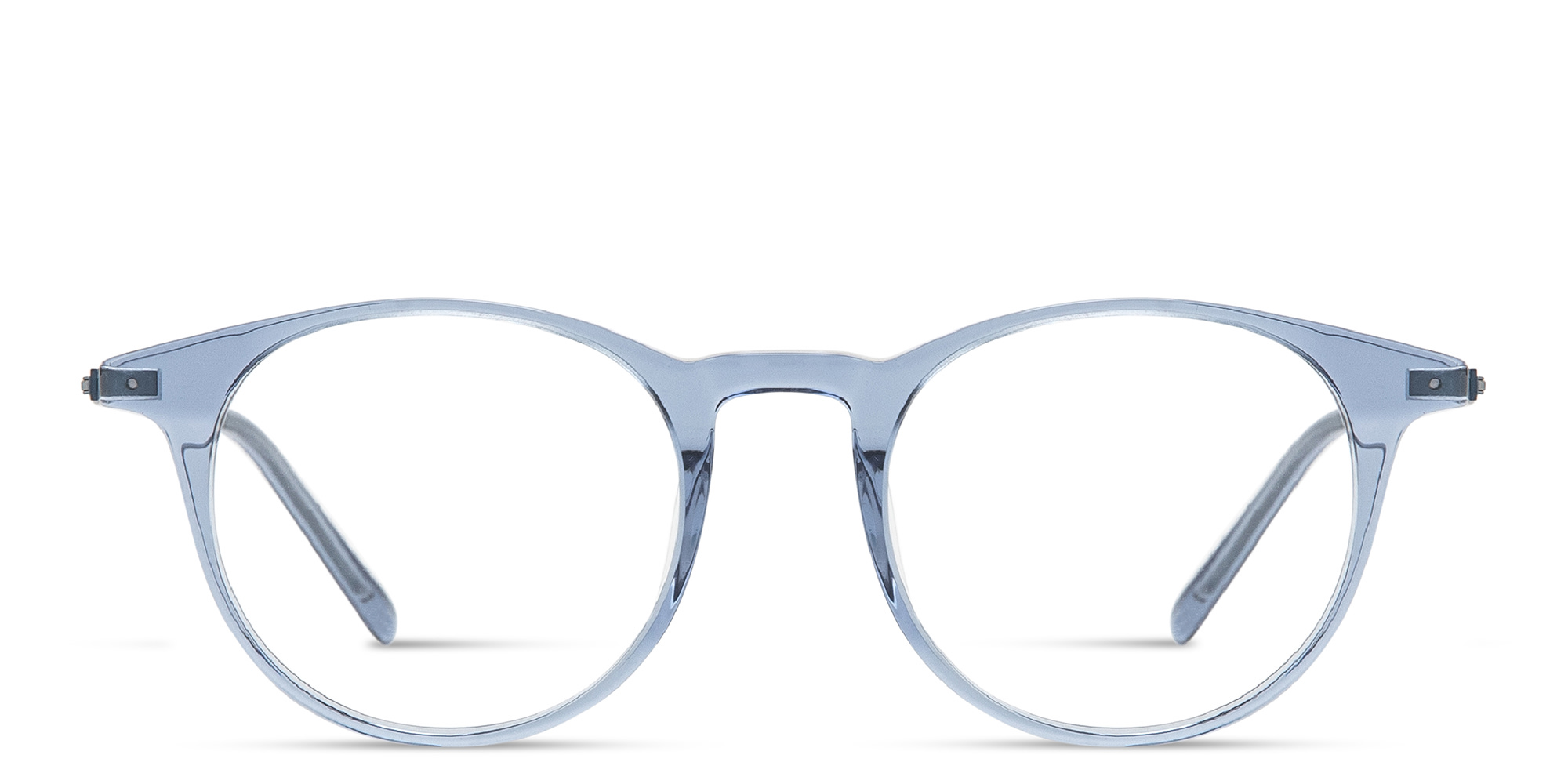 Shop MONOSTROM Panthos Eyeglasses in Transparent Blue online.
