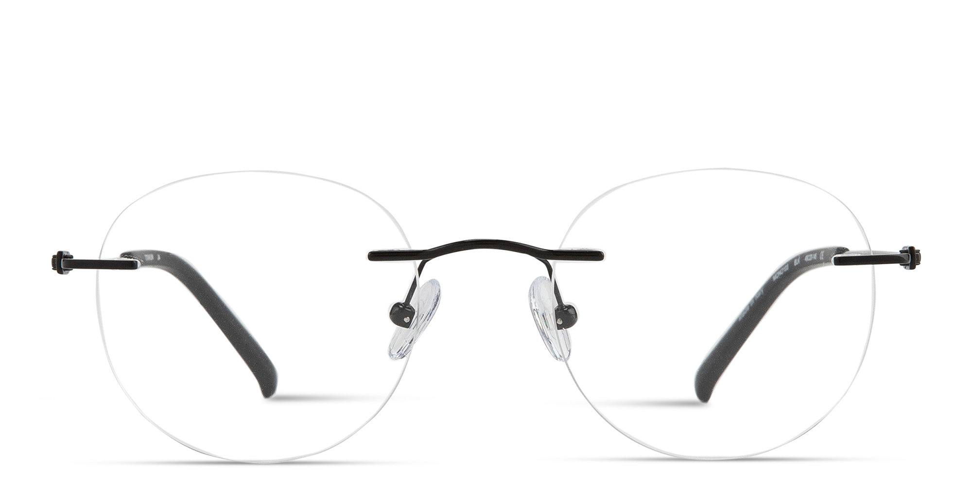 Shop MONOSTROM Rimless Panthos Eyeglasses in Black online.